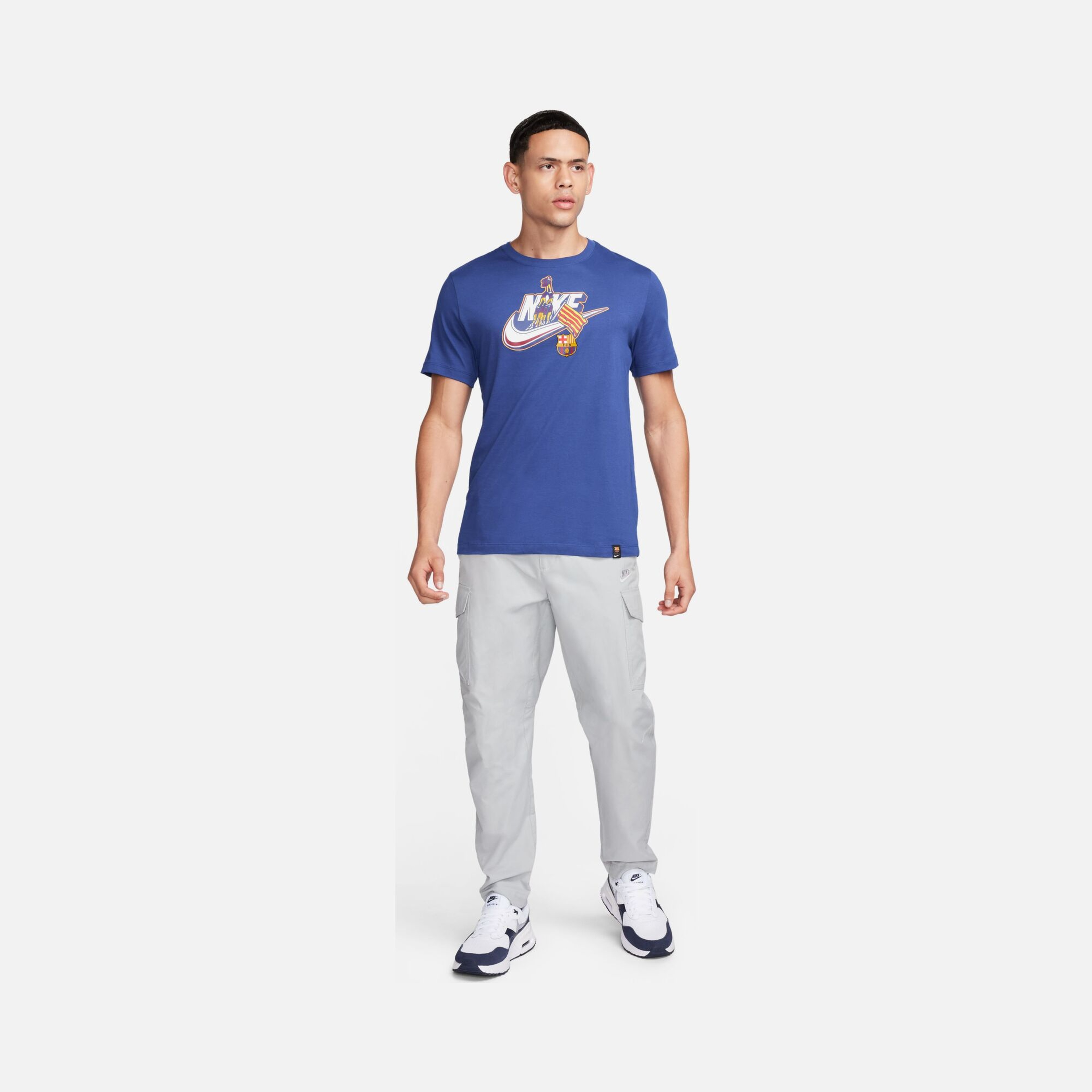 Nike FC Barcelona Seasonal Futura Graphic Short-Sleeve Erkek Tişört