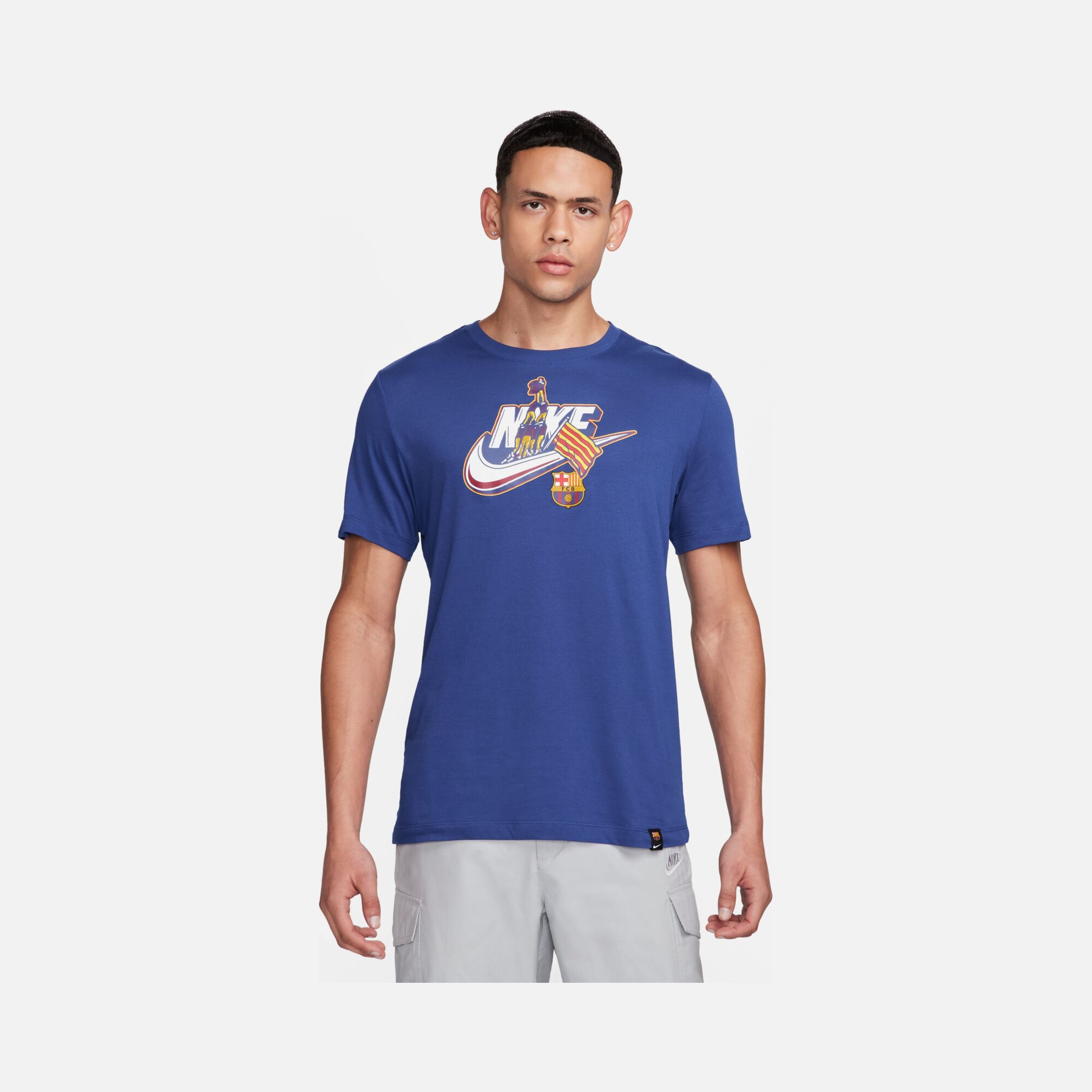 Nike FC Barcelona Seasonal Futura Graphic Short-Sleeve Erkek Tişört