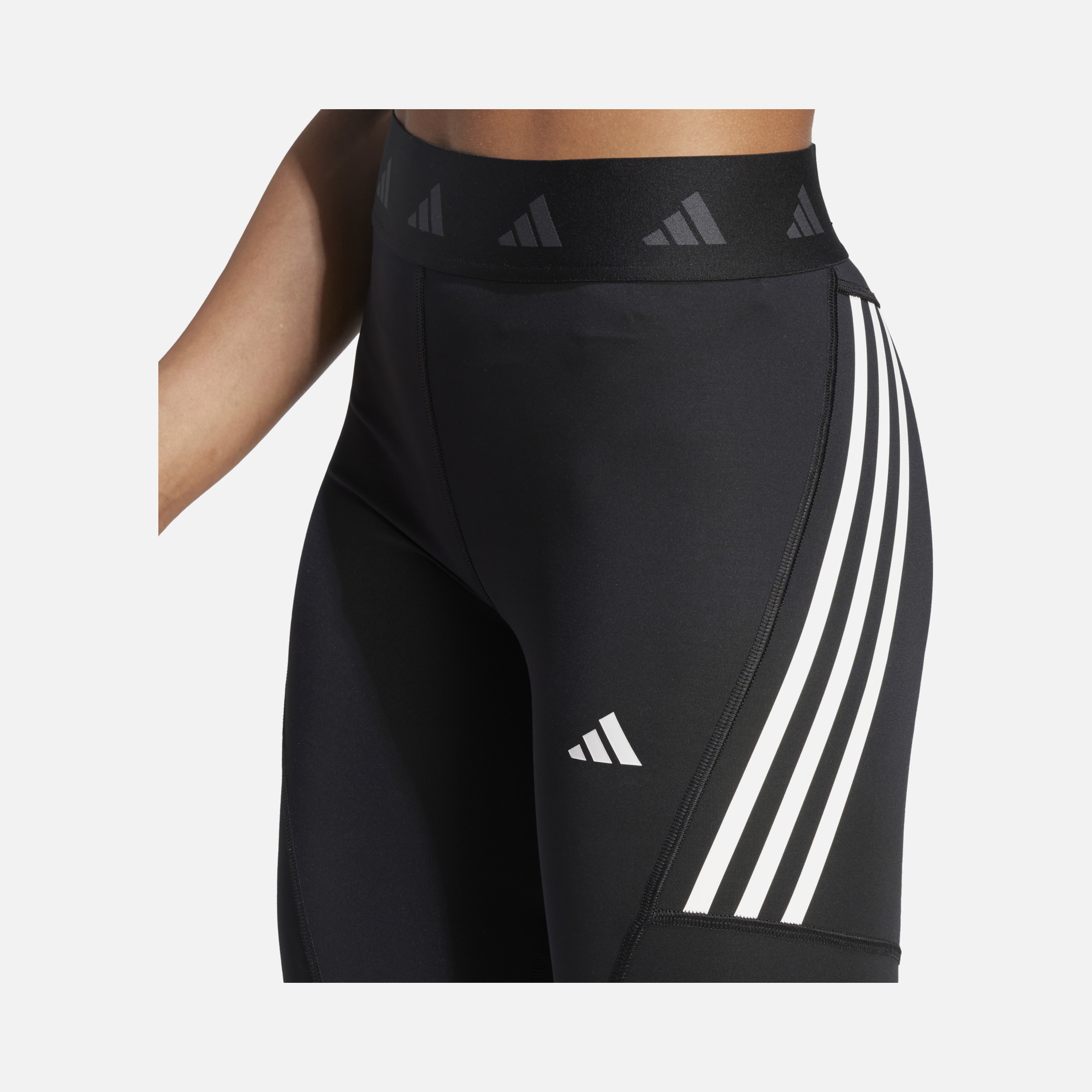 adidas Techfit Hyperglam Training Full-Length 3-Stripes Kadın Tayt