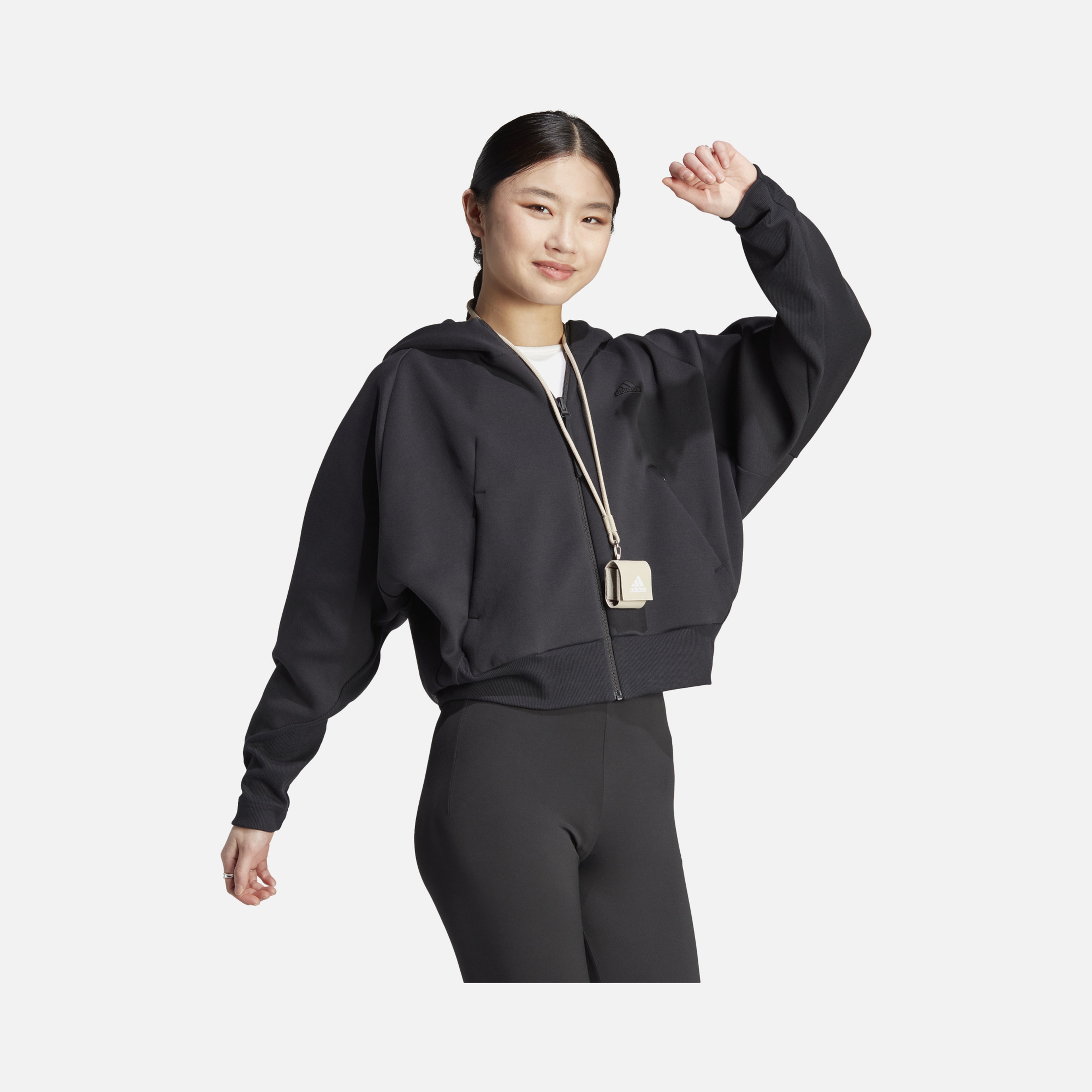 adidas Sportswear  Z.N.E. Full-Zip Hoodie kadın Sweatshirt