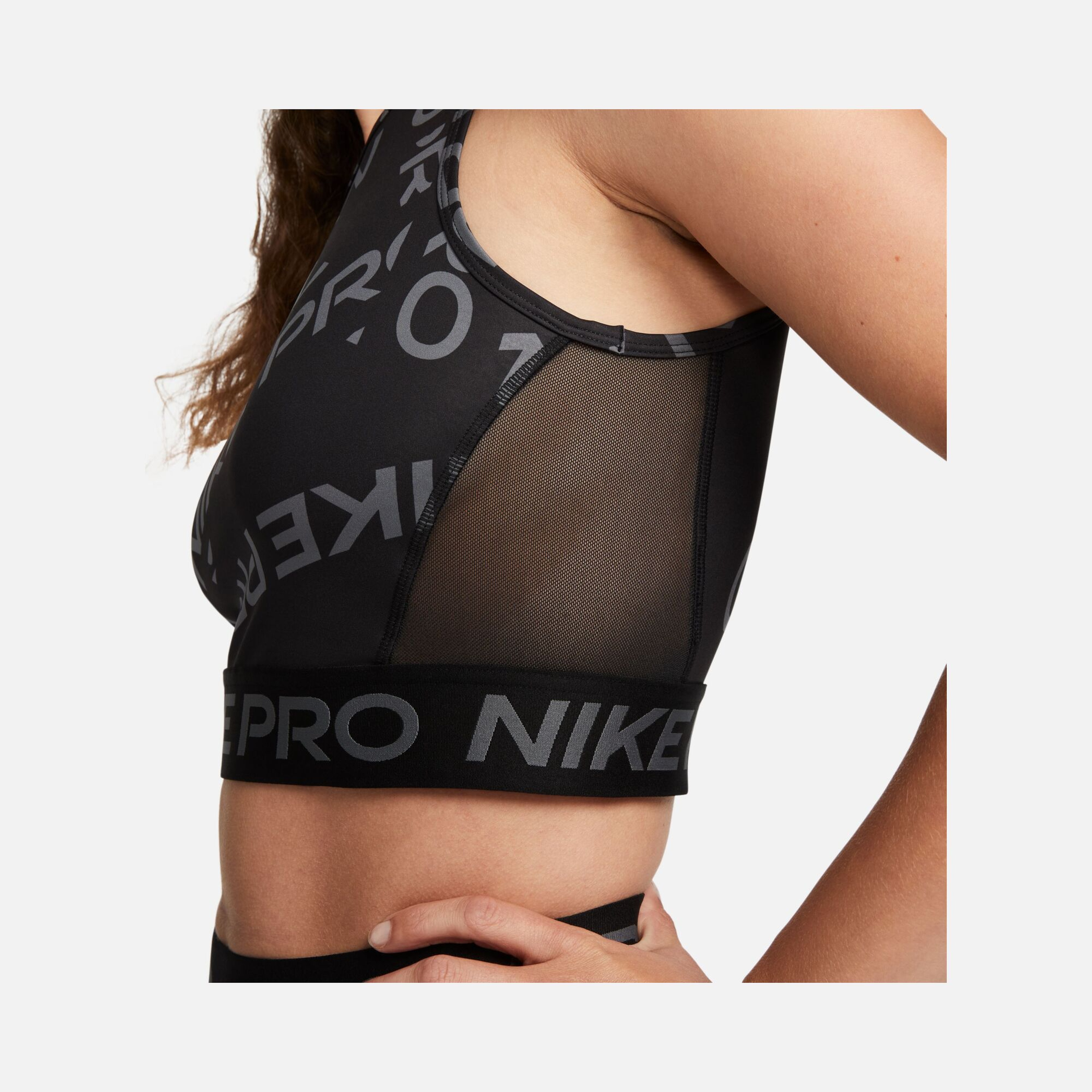 Nike Pro Dri-Fit Crop Printed Training Kadın Atlet