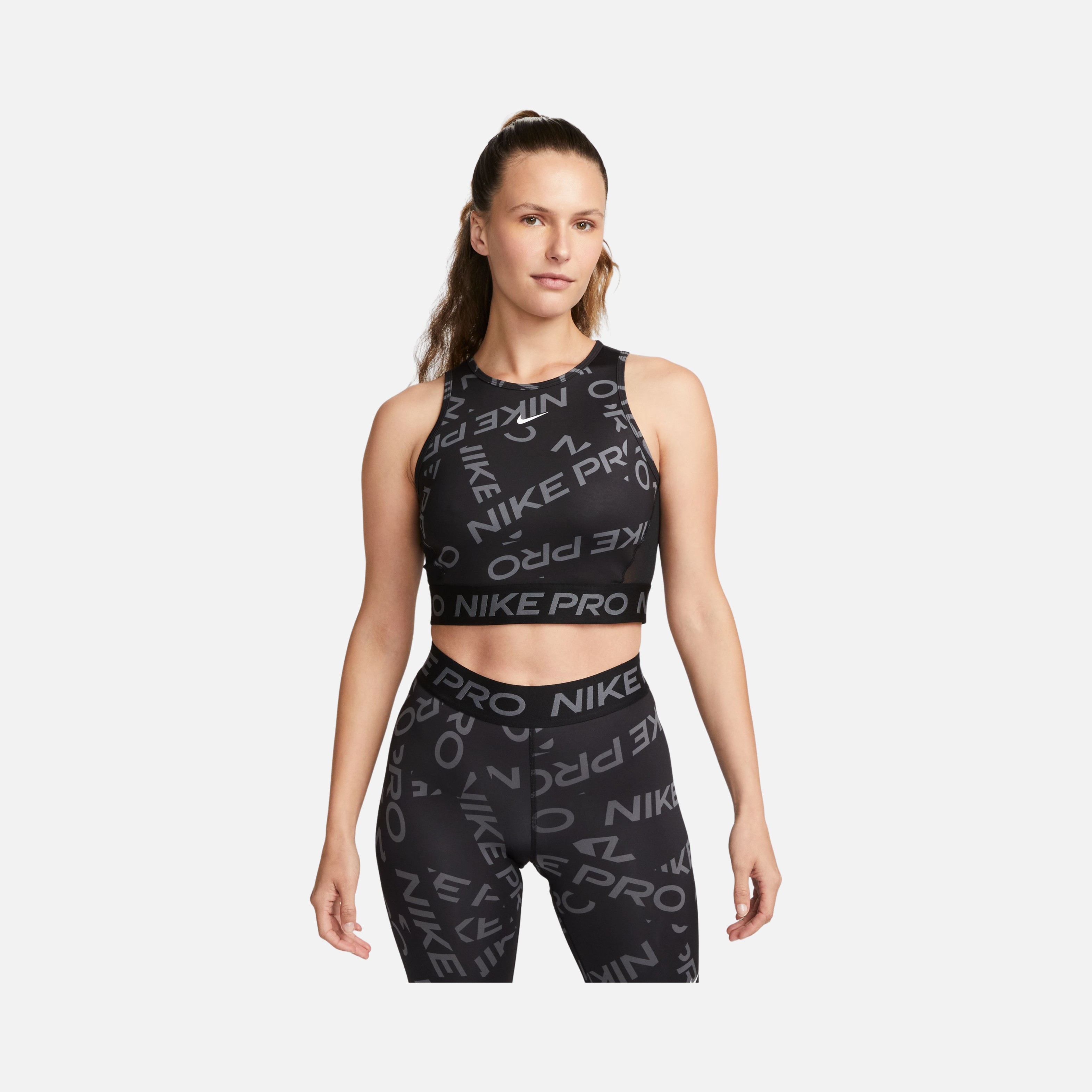 Nike Pro Dri-Fit Crop Printed Training Kadın Atlet