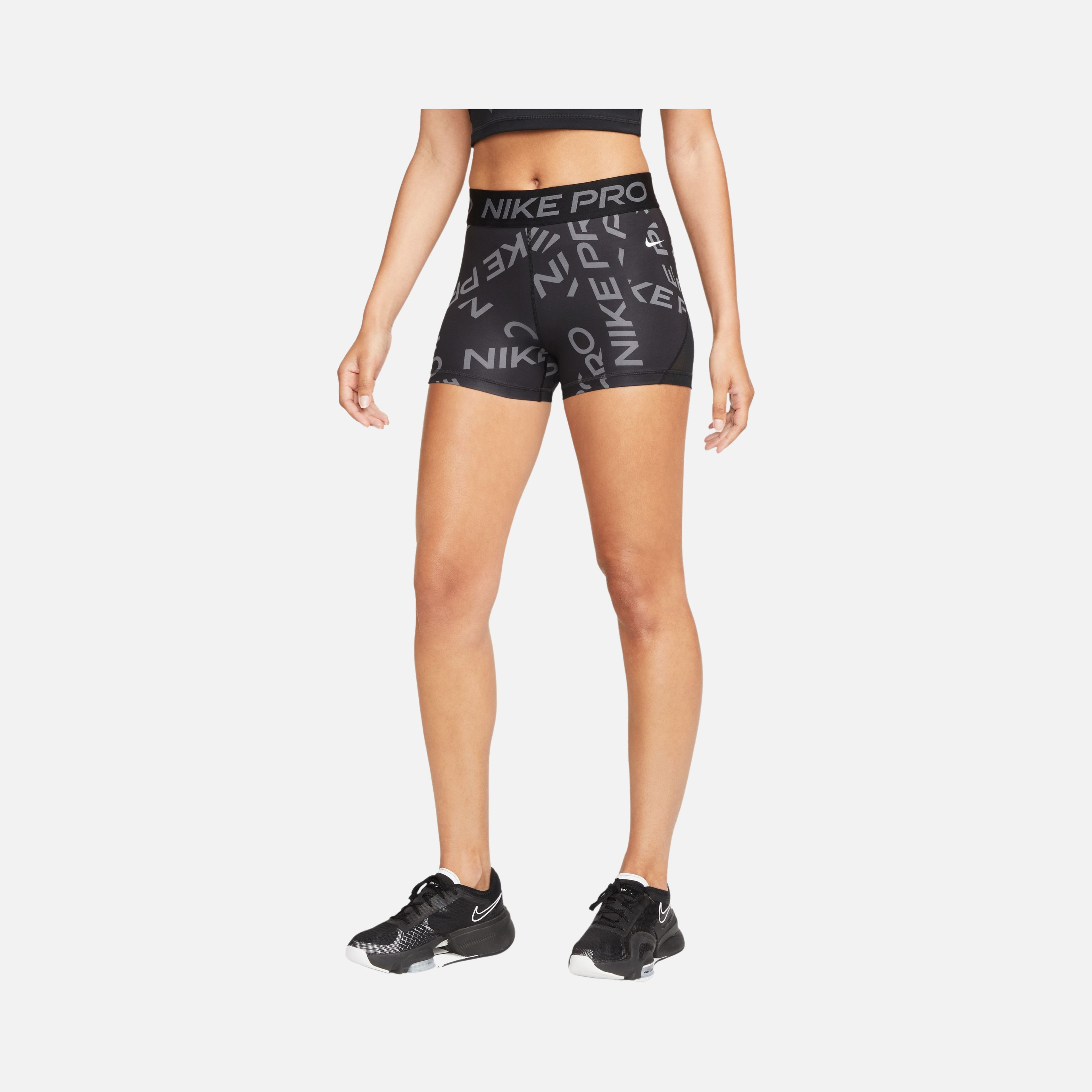 Nike Pro Mid-Rise 8cm (approx.) Printed Training Kadın Şort