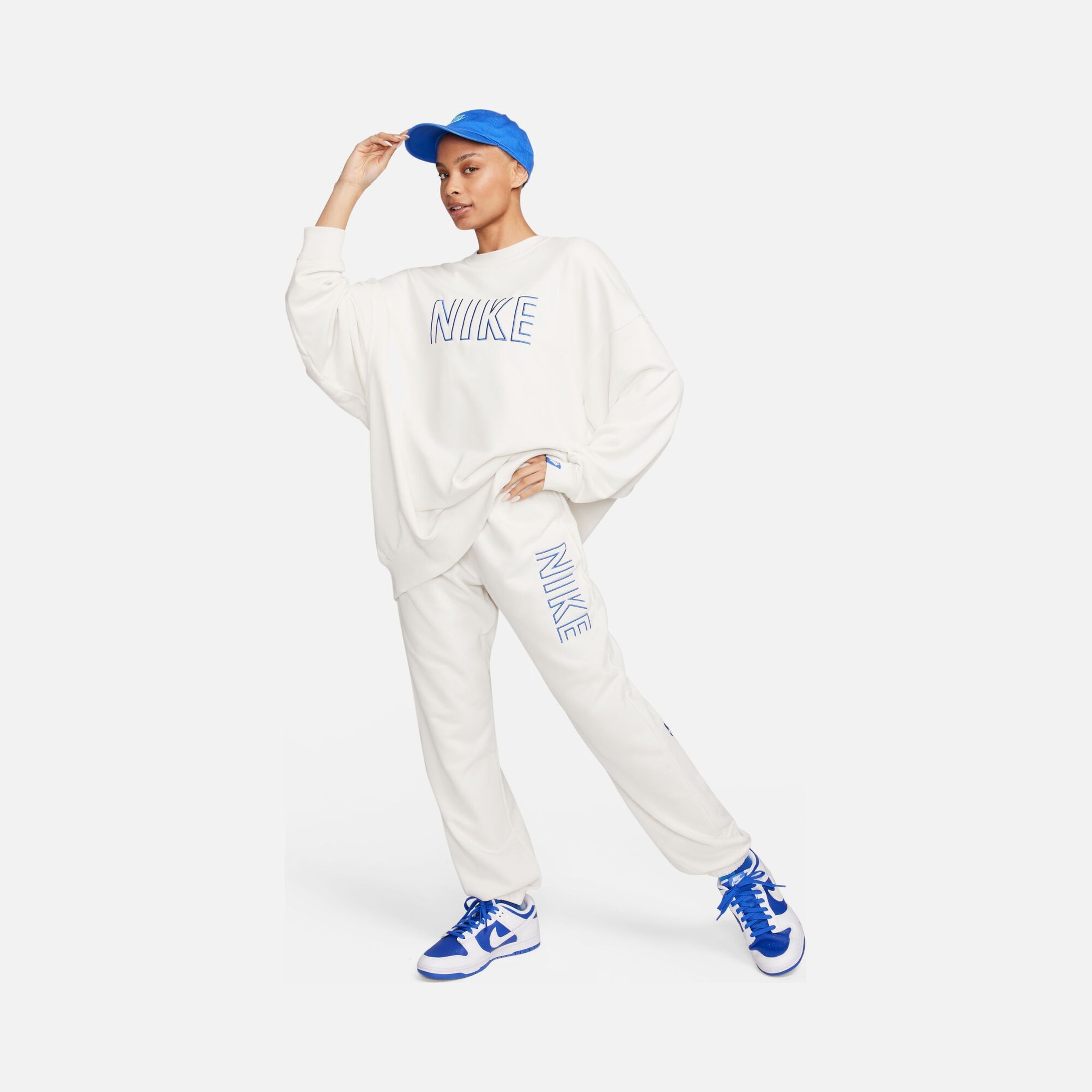 Nike Sportswear Oversized Crew-Neck French Terry Kadın Sweatshirt