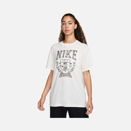 Nike Sportswear Fleece Boyfriend Short-Sleeve Kadın Tişört