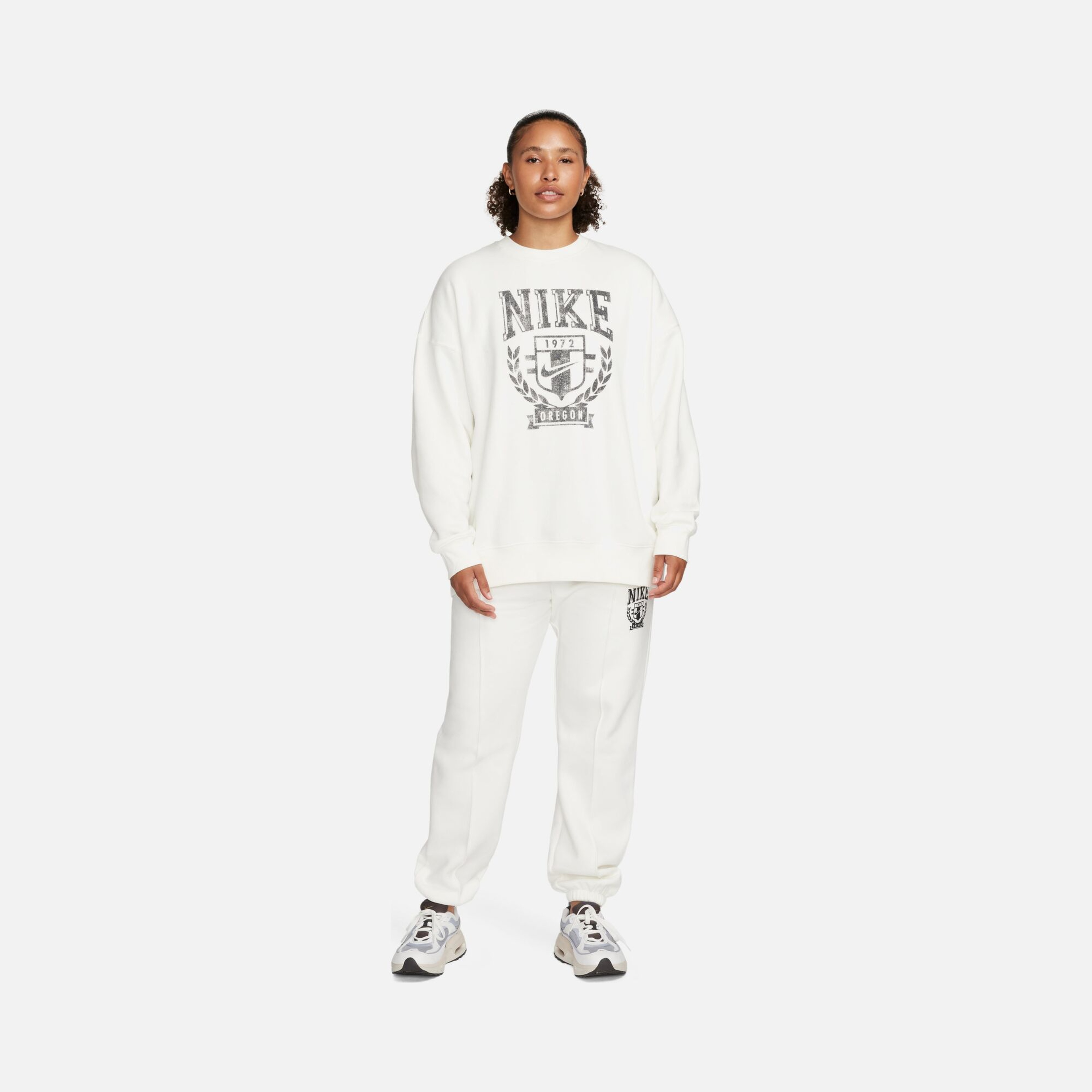Nike Sportswear Fleece Oversized Crew Varsity Kadın Sweatshirt