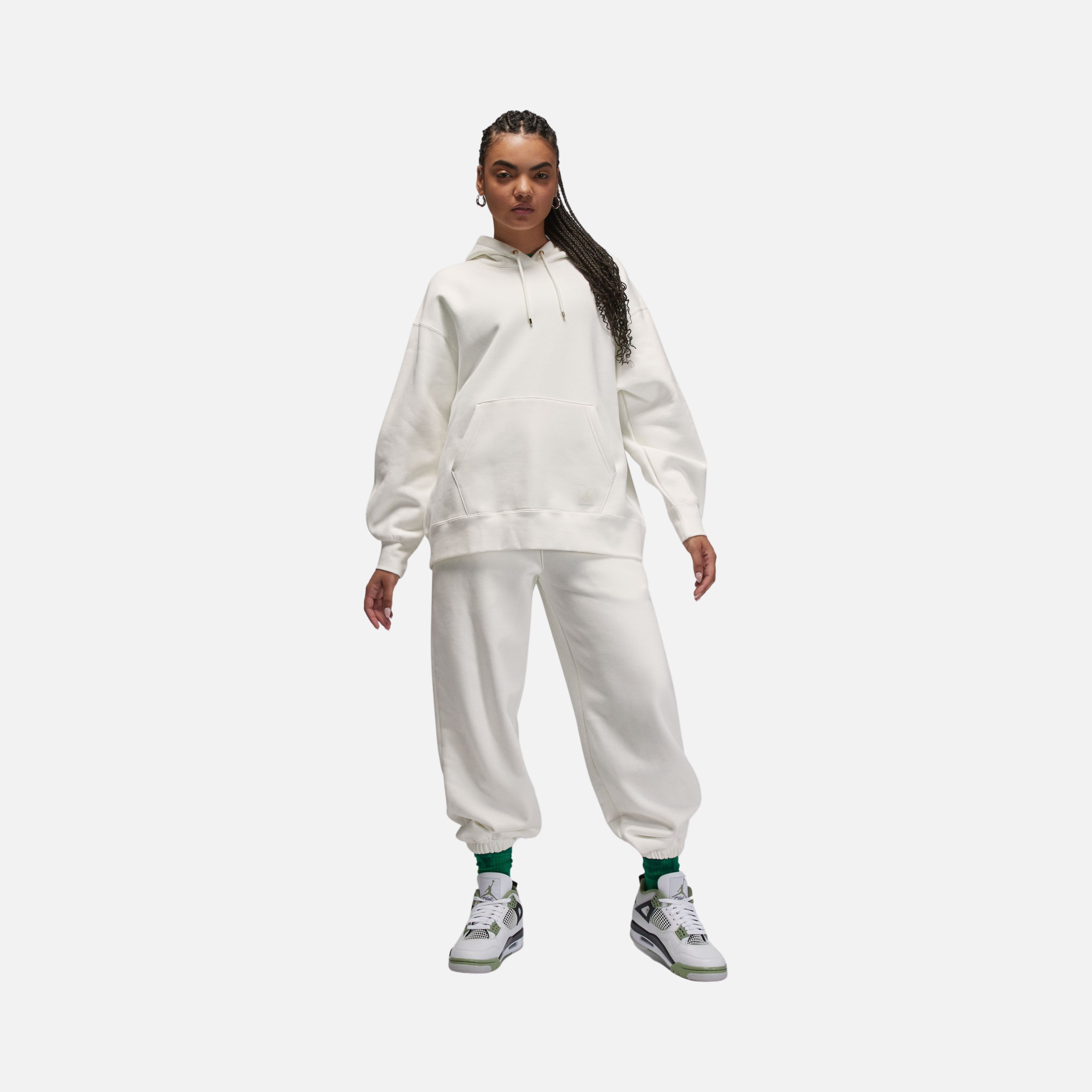 Nike Jordan Flight Fleece Oversized Pullover Hoodie Kadın Sweatshirt