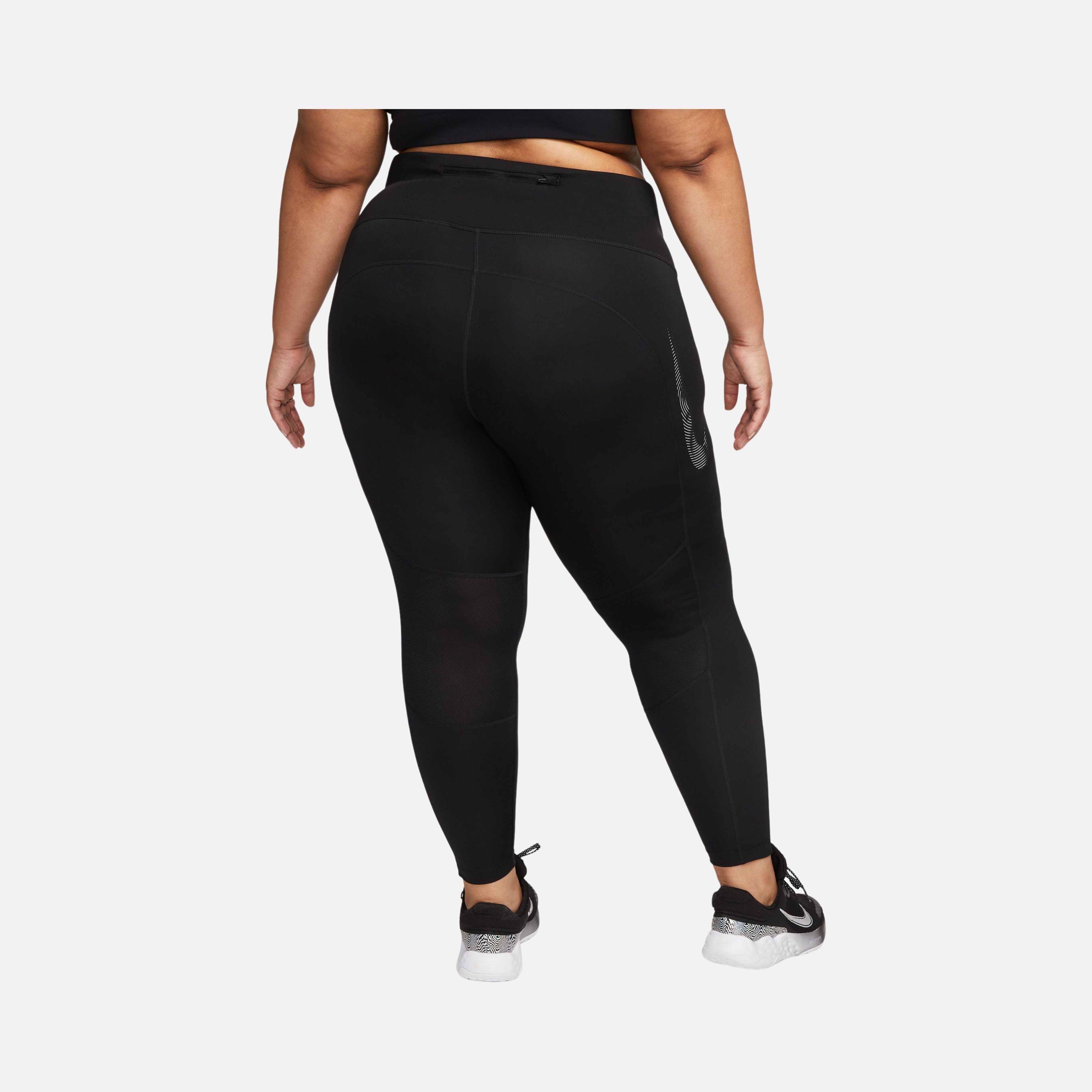 Nike Fast Swoosh HBR Mid-Rise 7/8 Running (Plus Size) Kadın Tayt