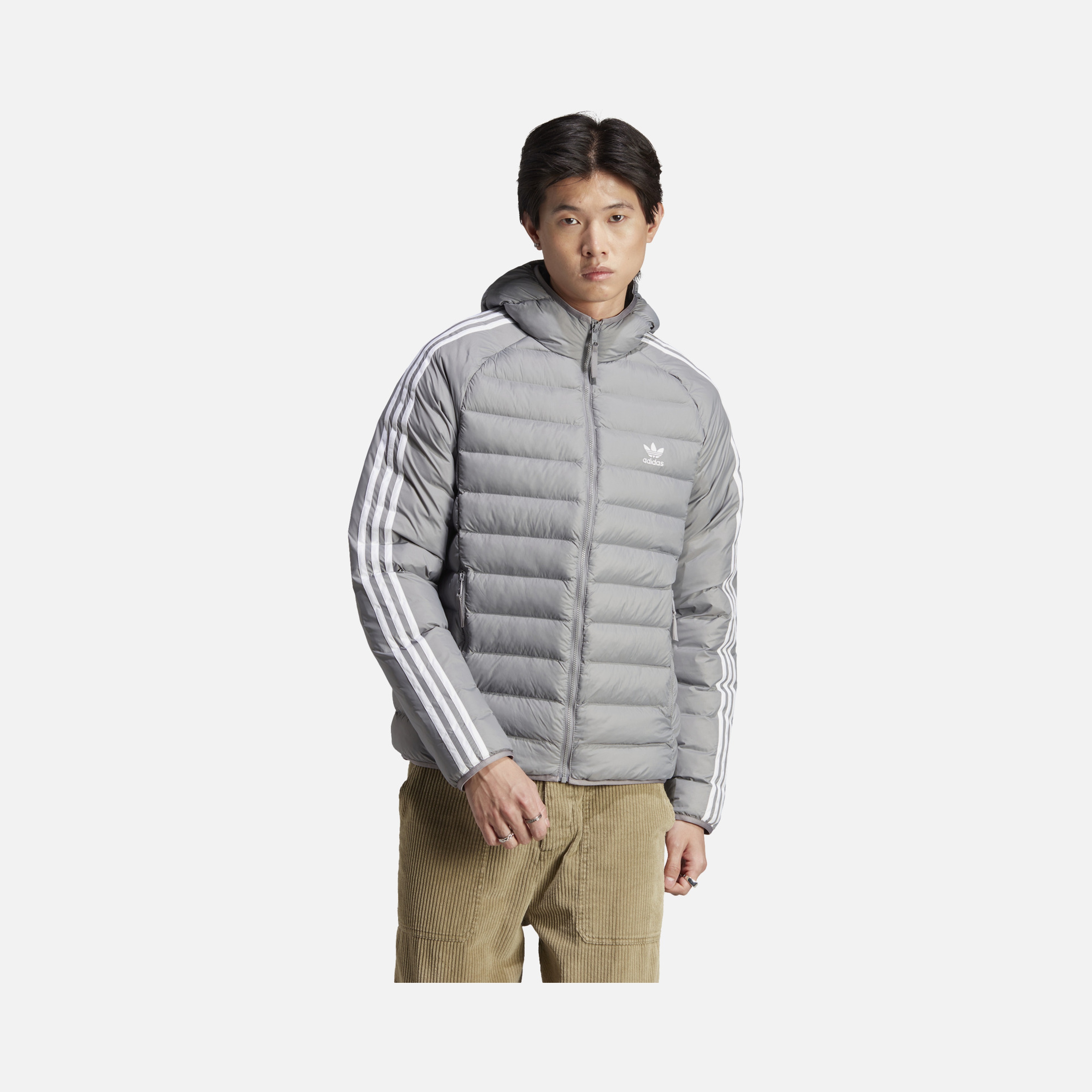 adidas Sportswear Padded 3-Stripes Full-Zip Hoodie Erkek Mont