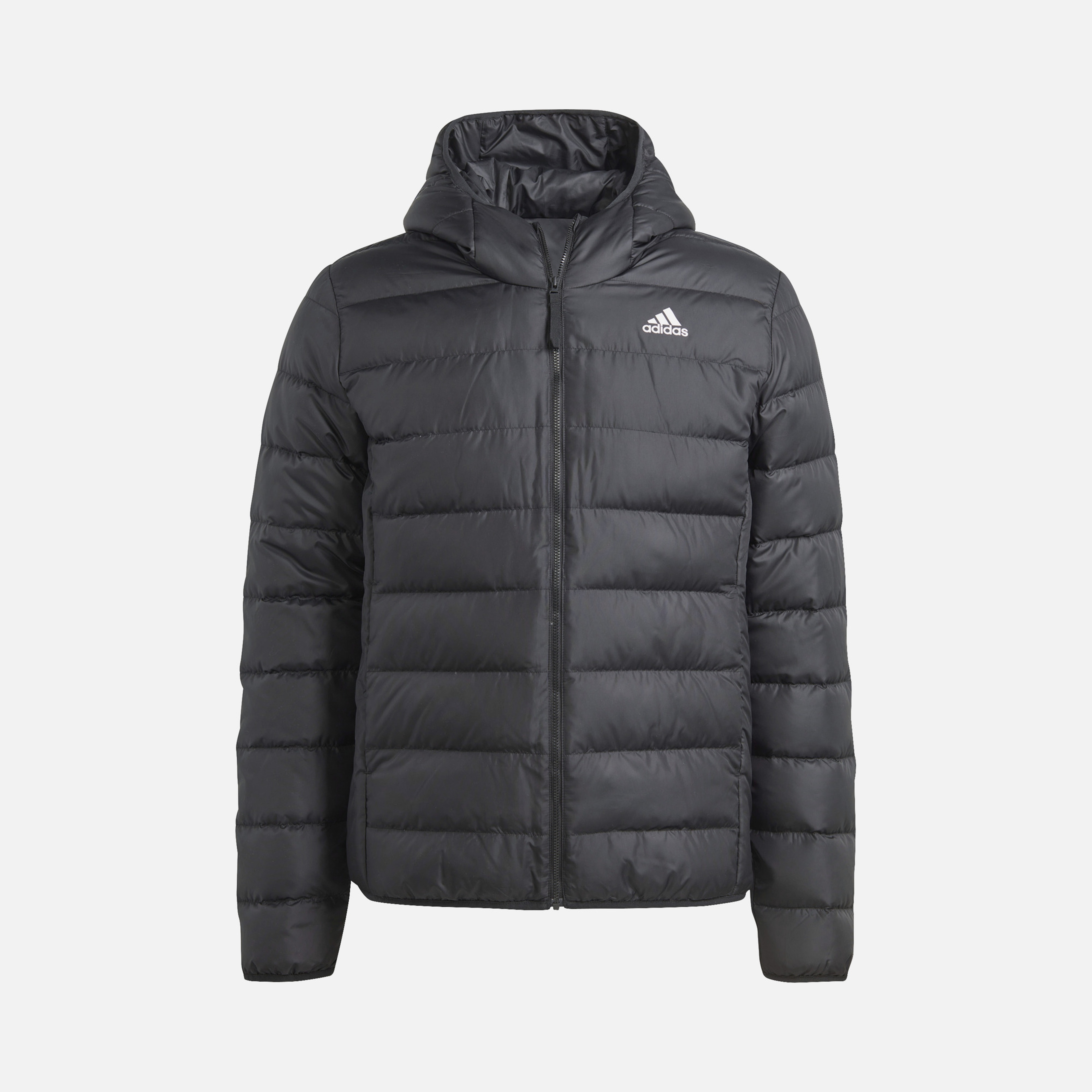 adidas Essentials Light Down Full-Zip Hoodie Erkek Ceket