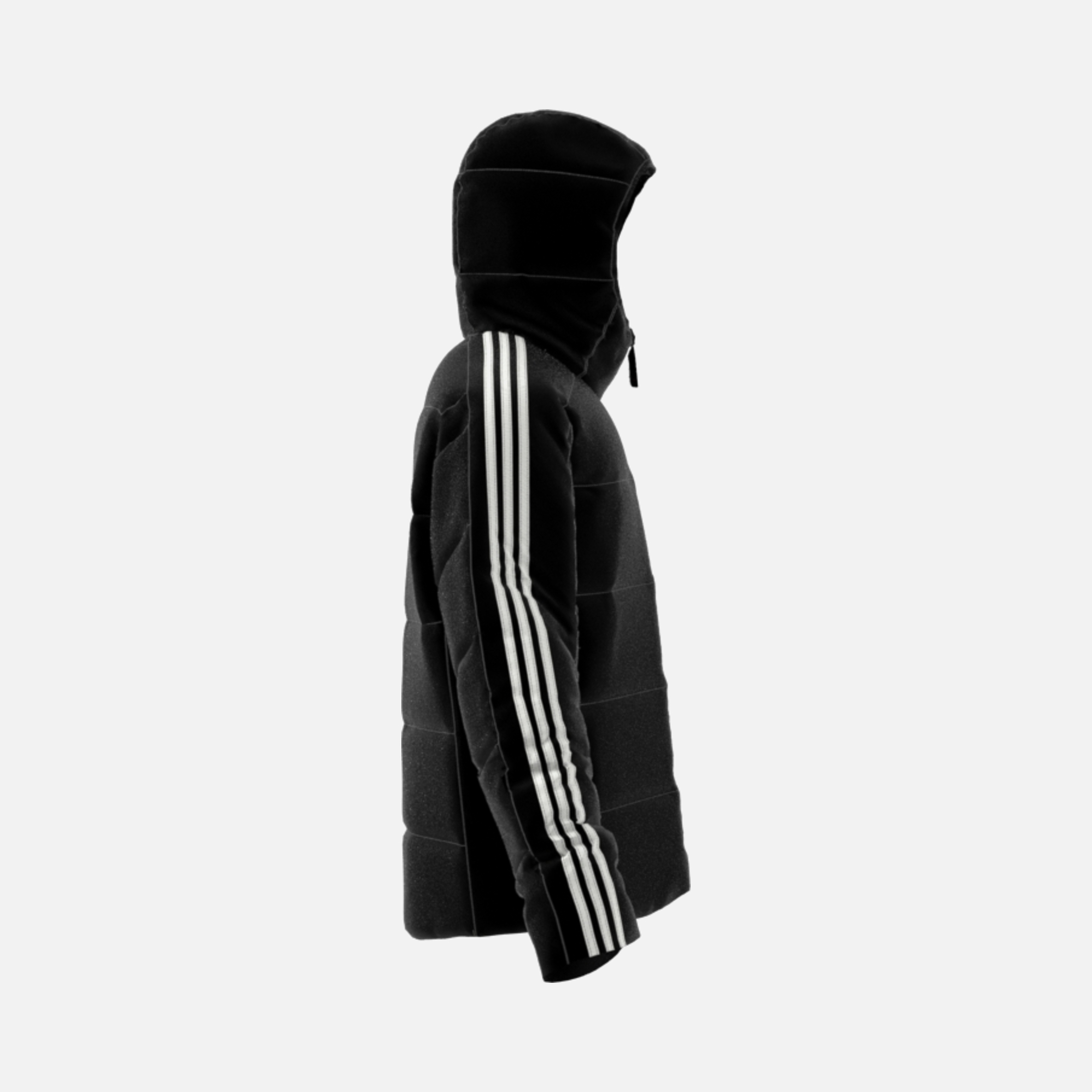 adidas Essentials Midweight Down 3-Stripes Full-Zip Hoodie Erkek Ceket