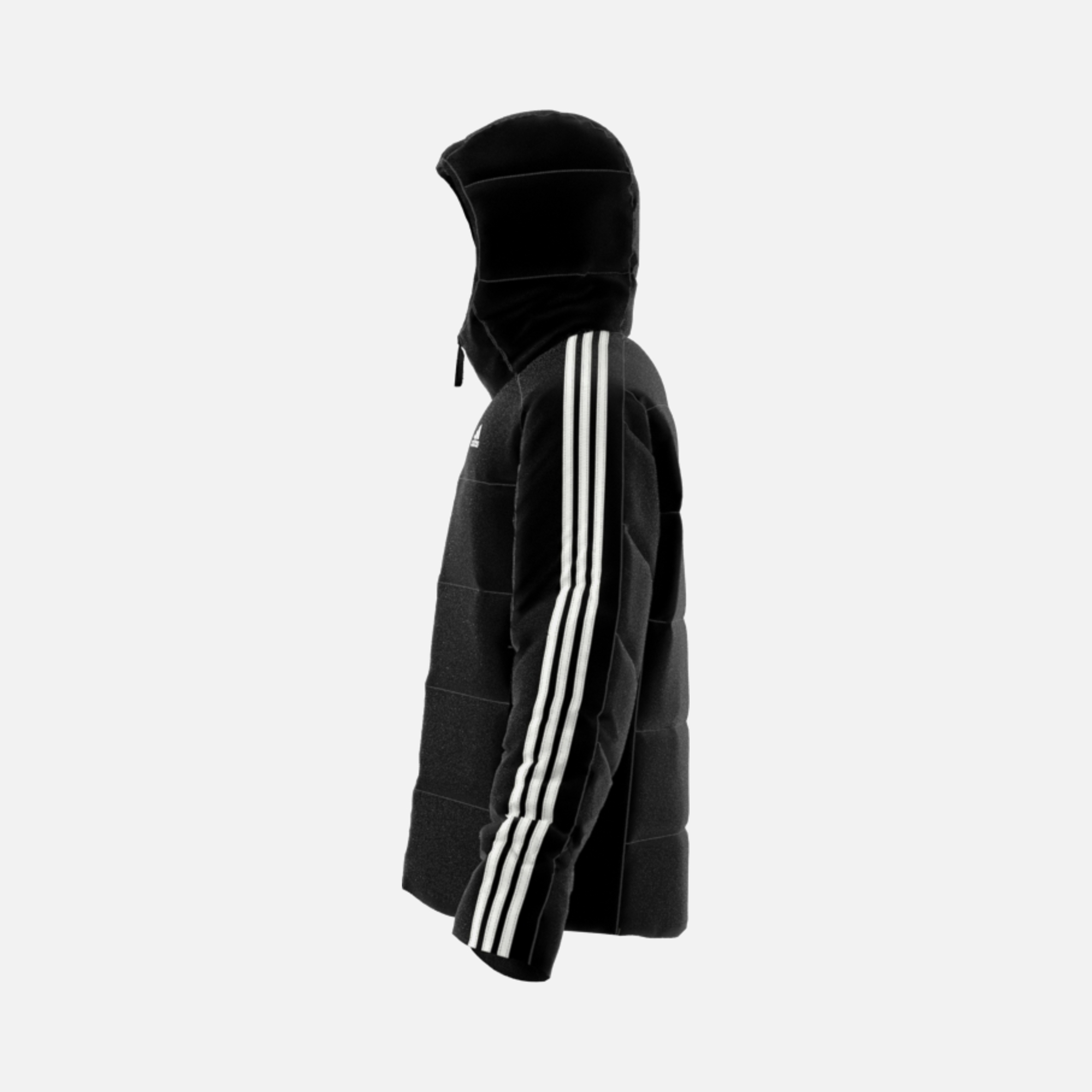 adidas Essentials Midweight Down 3-Stripes Full-Zip Hoodie Erkek Ceket