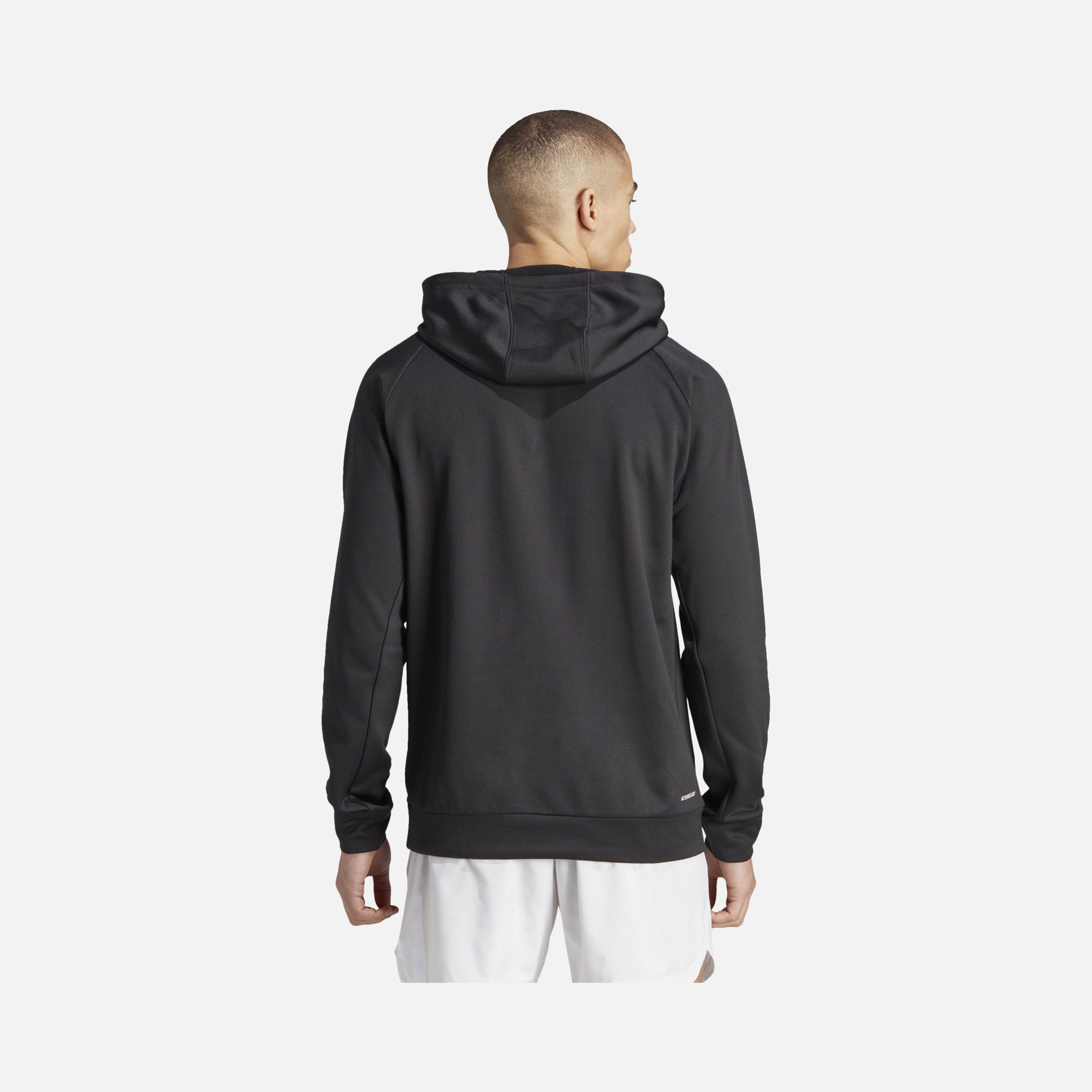 adidas Train Game and Go Small Logo Training Hoodie Erkek Sweatshirt