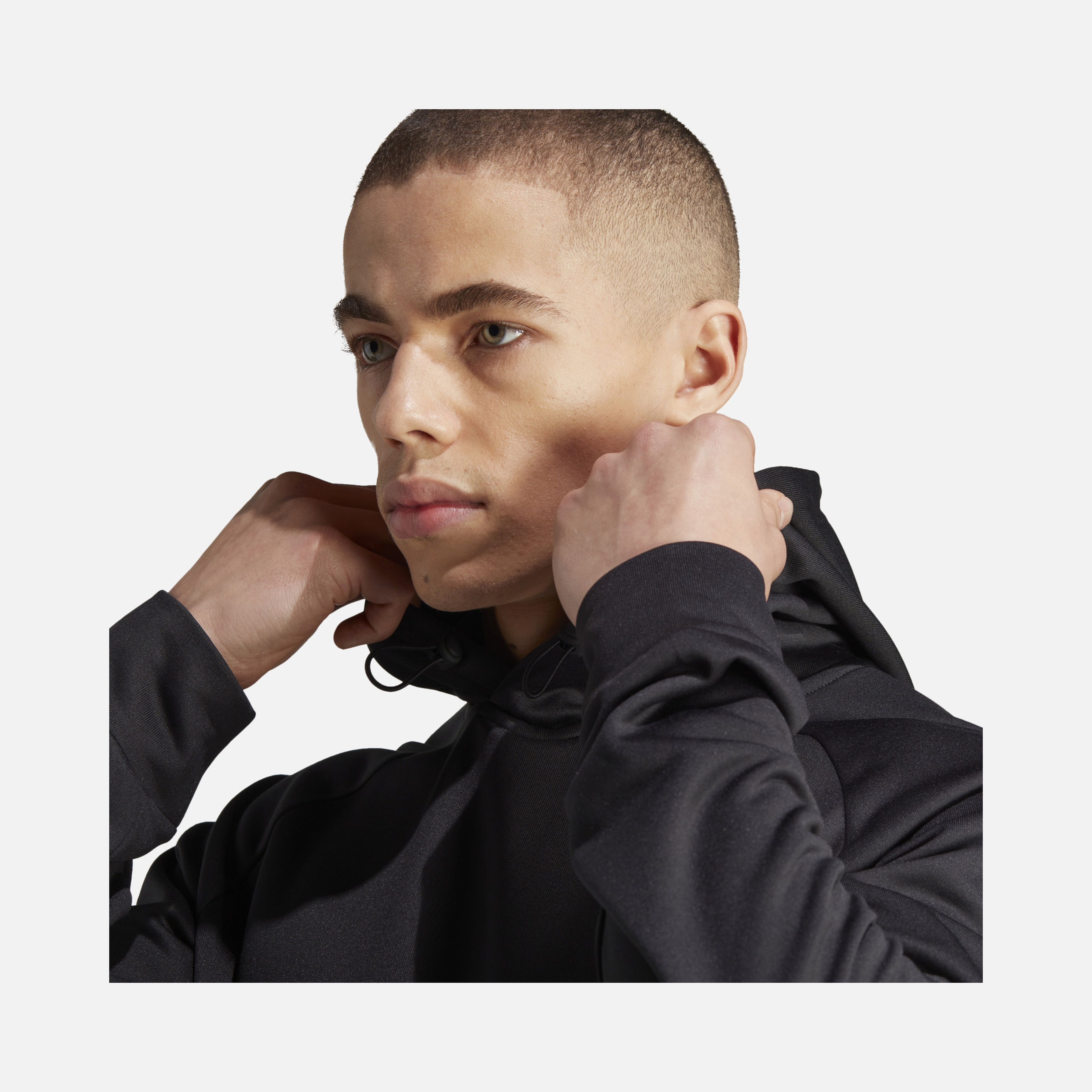 adidas Train Game and Go Small Logo Training Hoodie Erkek Sweatshirt