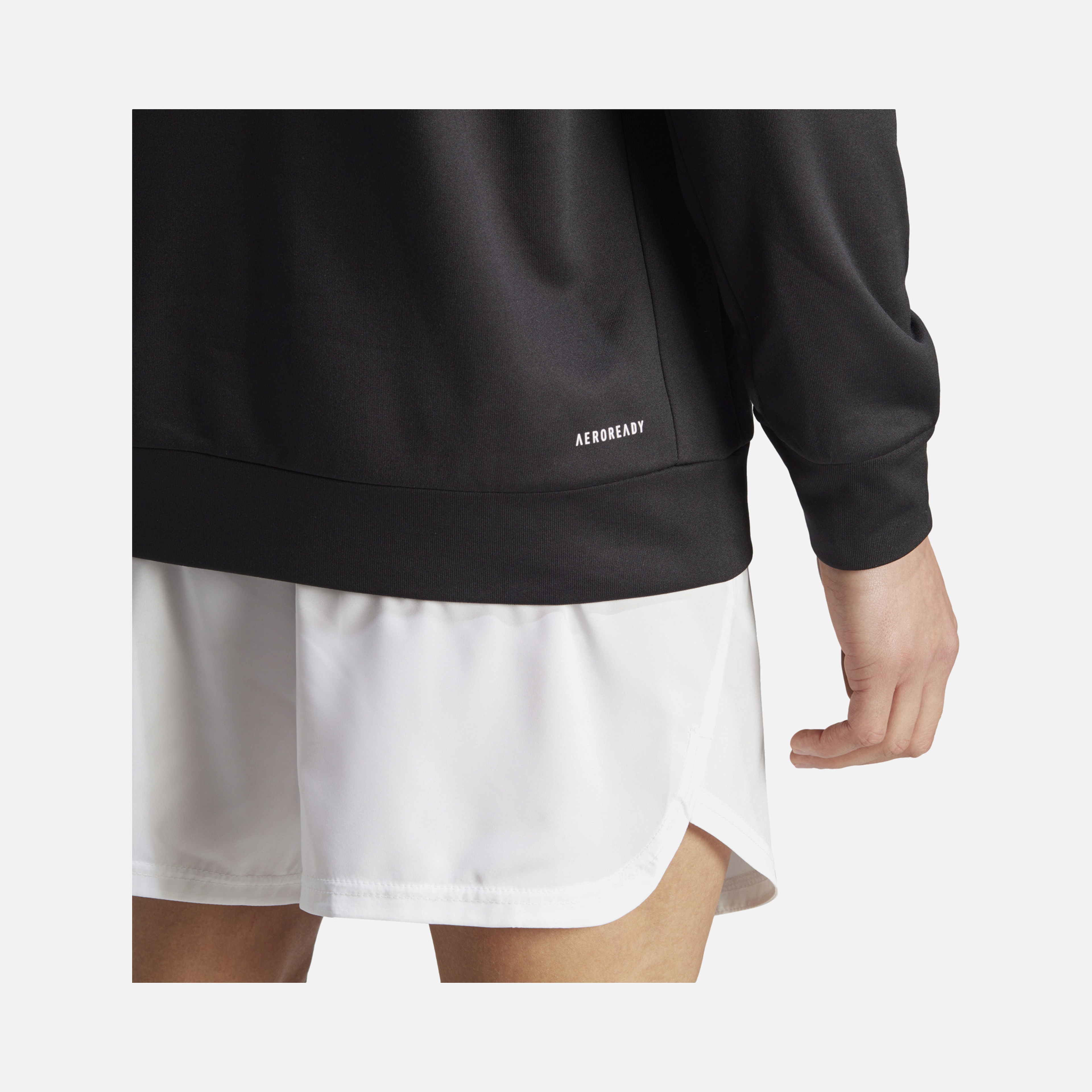 adidas Train Game and Go Small Logo Training Hoodie Erkek Sweatshirt