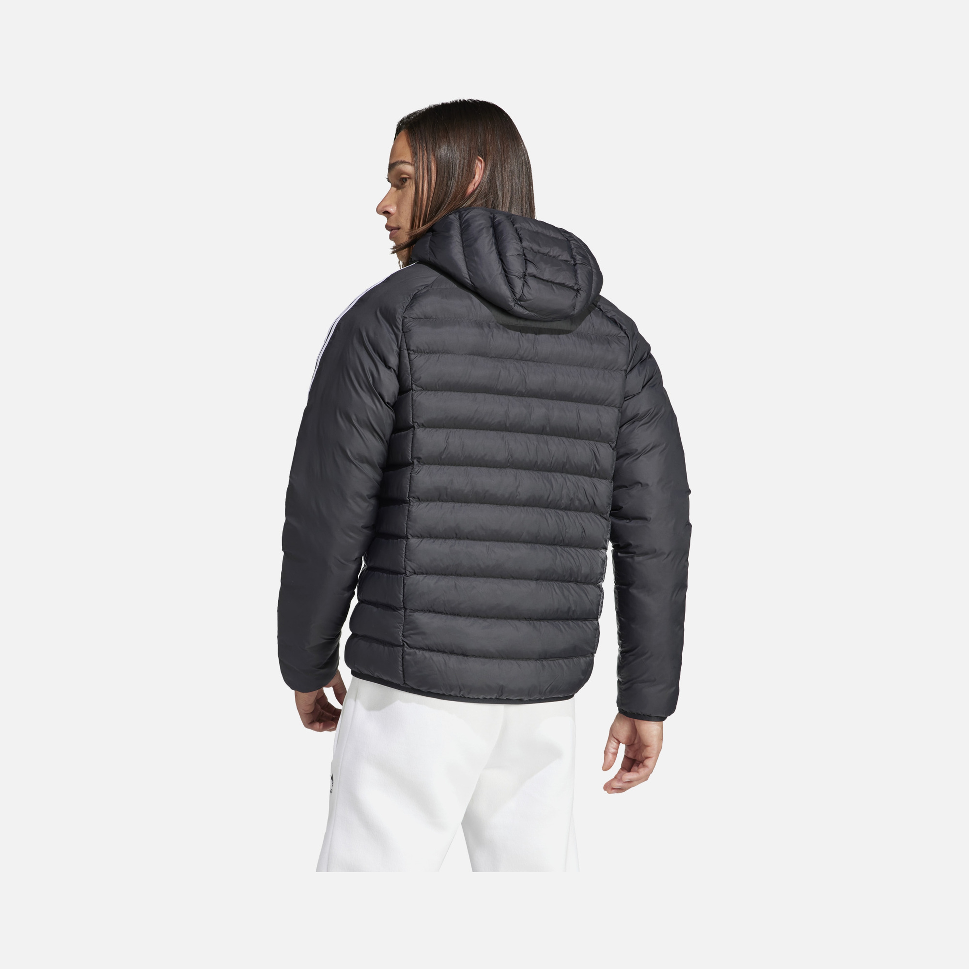 adidas Sportswear Padded 3-Stripes Full-Zip Hoodie Erkek Mont