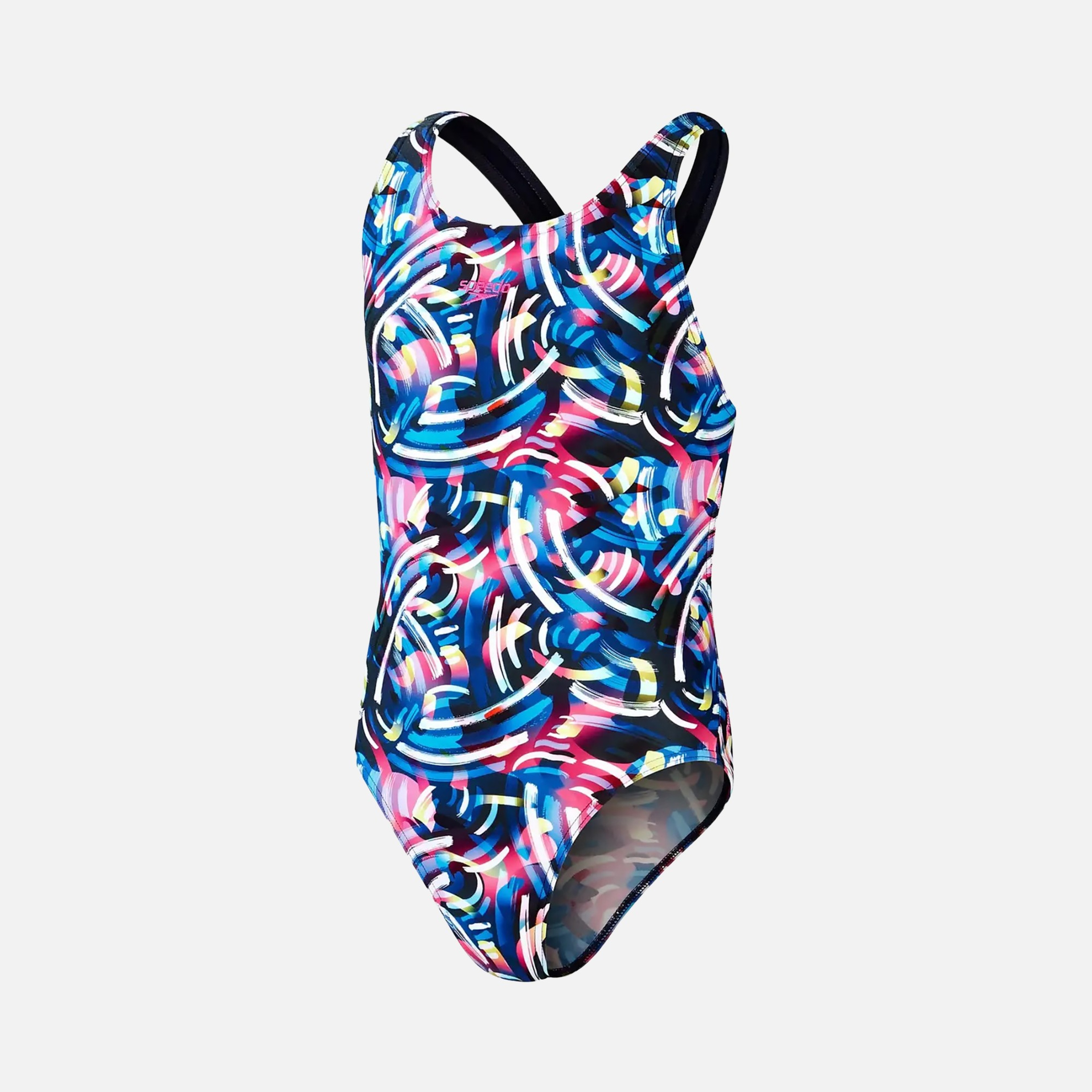 Speedo Digital Allover Leaderback (Girls') Çocuk Yüzücü Mayo