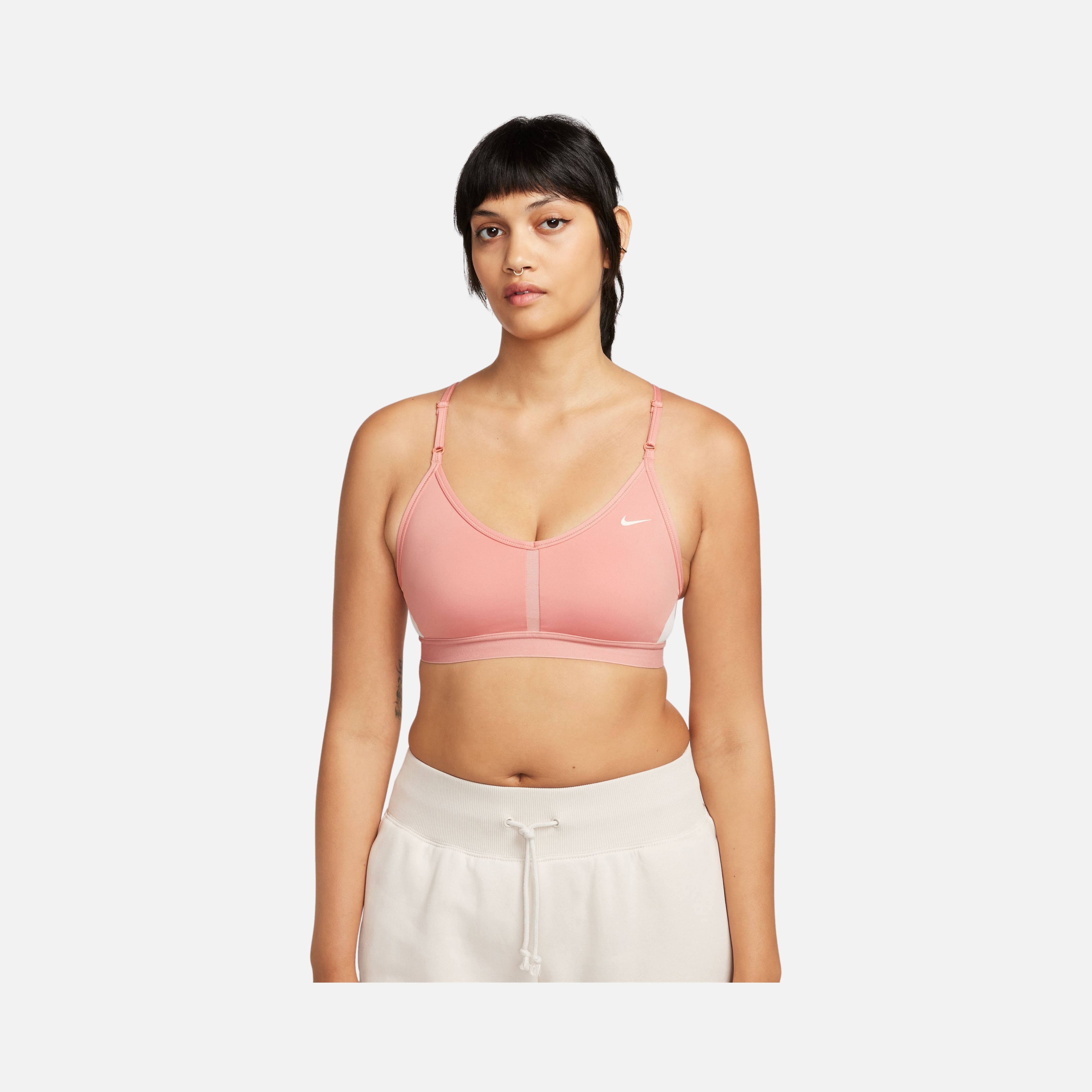 Nike Dri-Fit Indy V Neck Light-Support Sports Training Kadın Bra