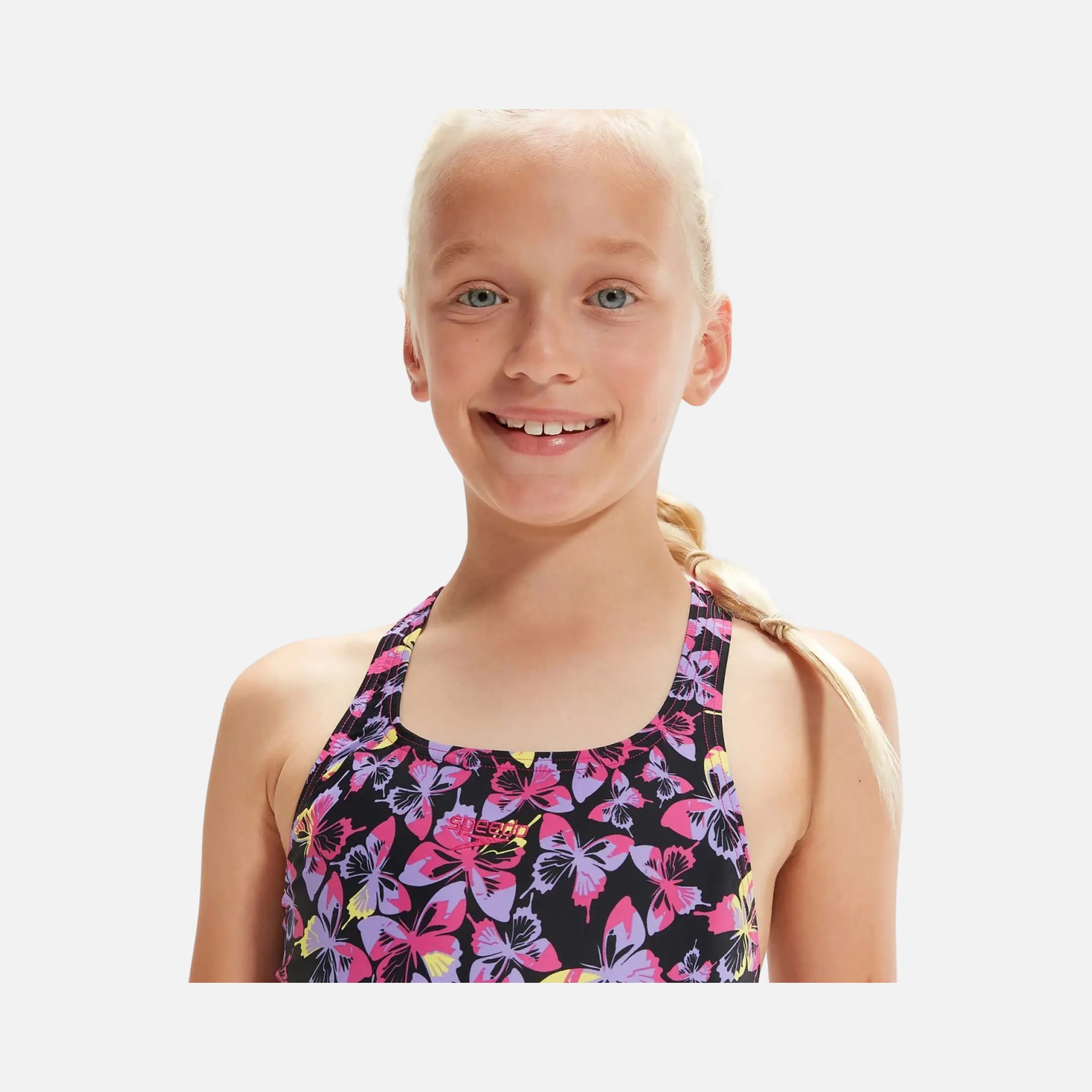 Speedo Allover Medalist (Girls') Çocuk Yüzücü Mayo