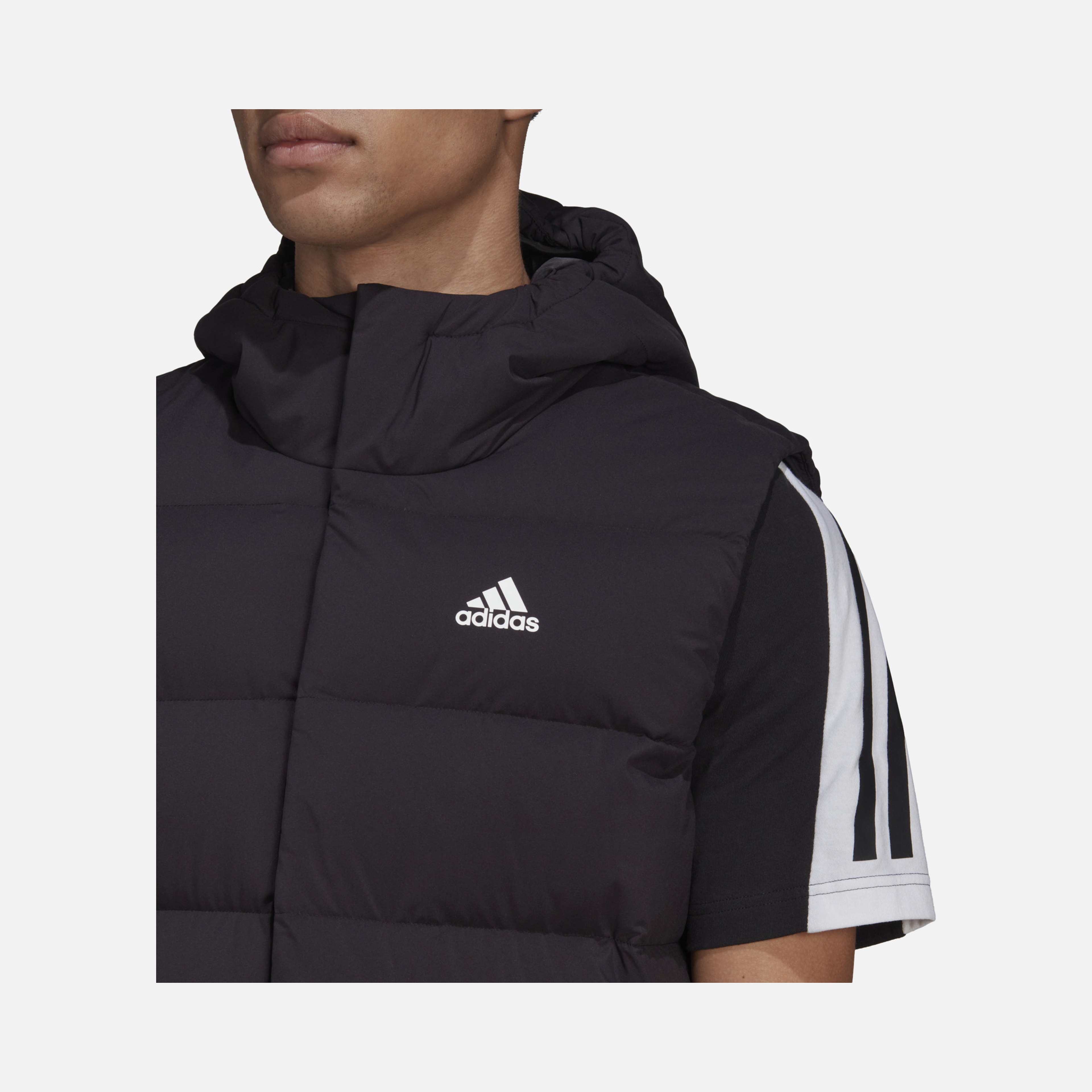 adidas Sportswear Helionic Down Full-Zip Hoodie Erkek Yelek