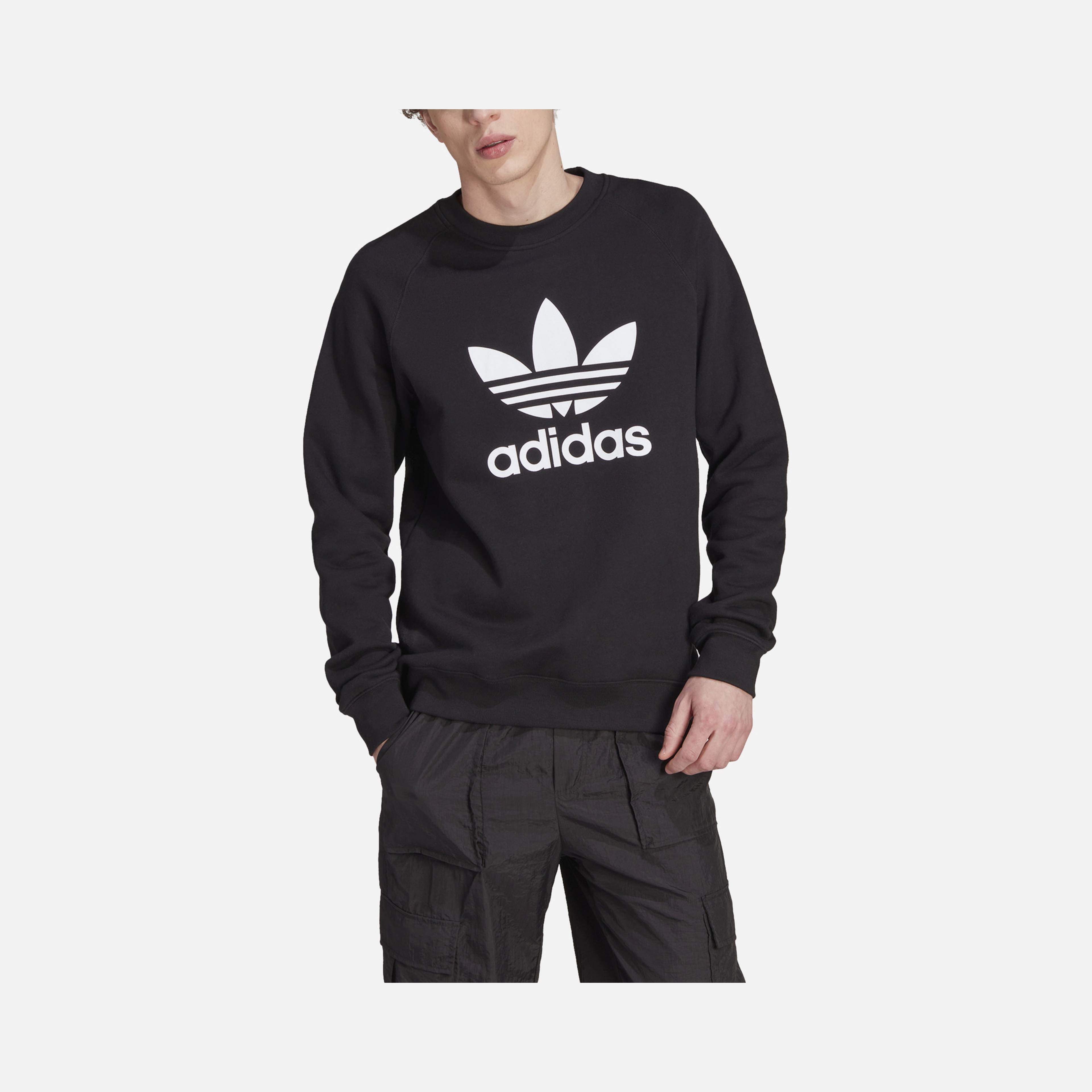 adidas Sportswaer Adicolor Classics Trefoil Crewneck Hoodie Erkek Sweatshirt