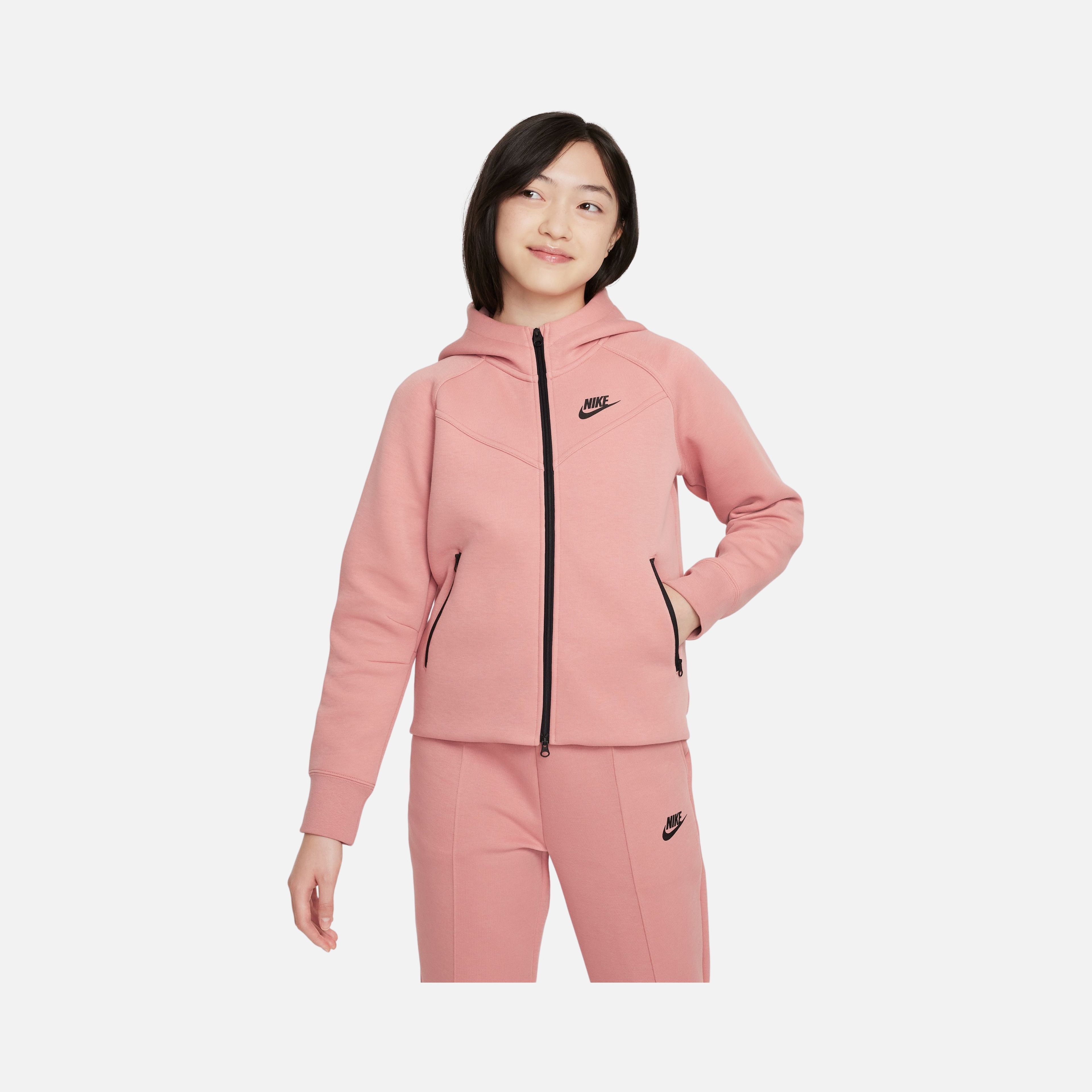 Nike Sportswear Tech Fleece Full-Zip Hoodie SU24 (Girls') Çocuk Sweatshirt