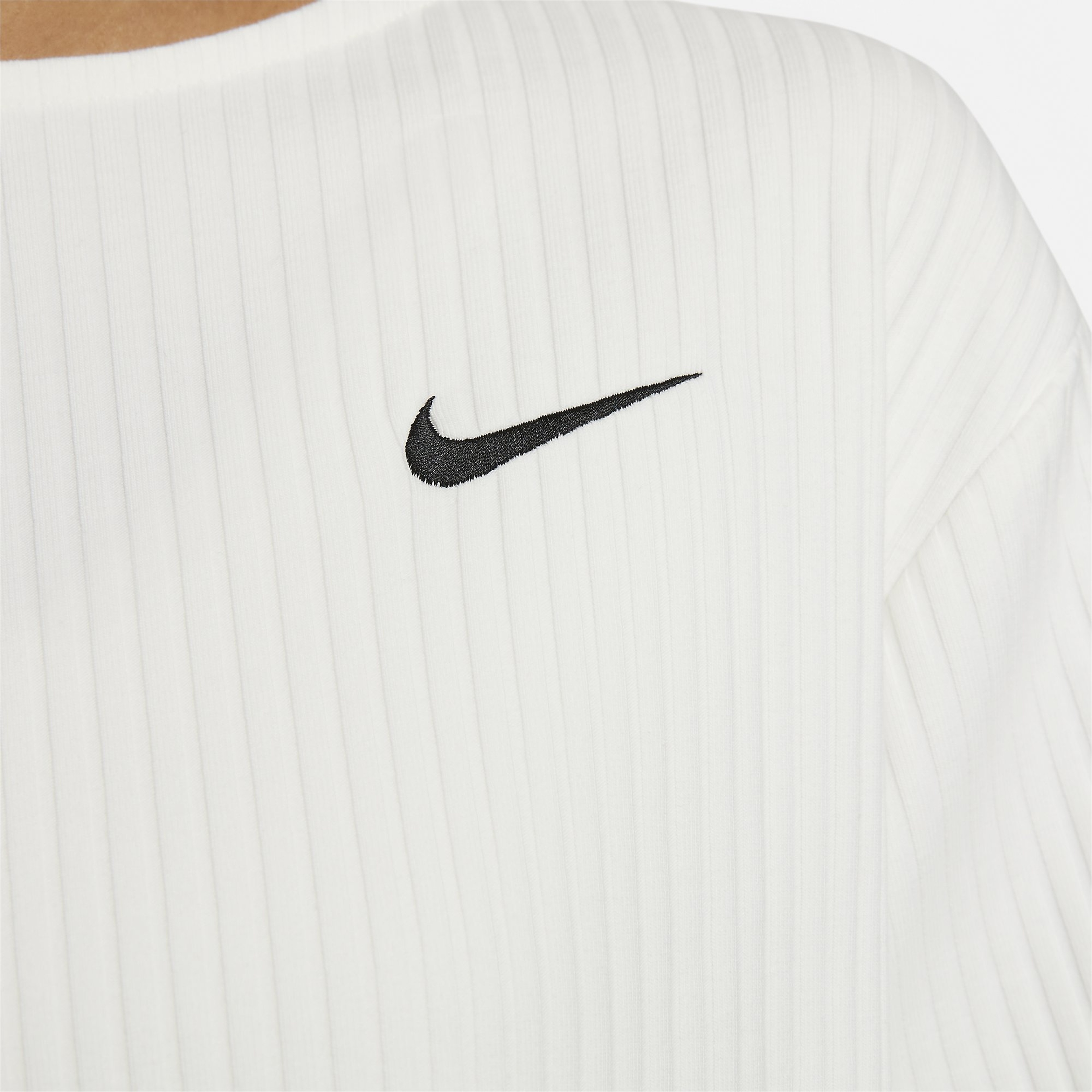 Nike Sportswear Ribbed Jersey Short-Sleeve Kadın Tişört