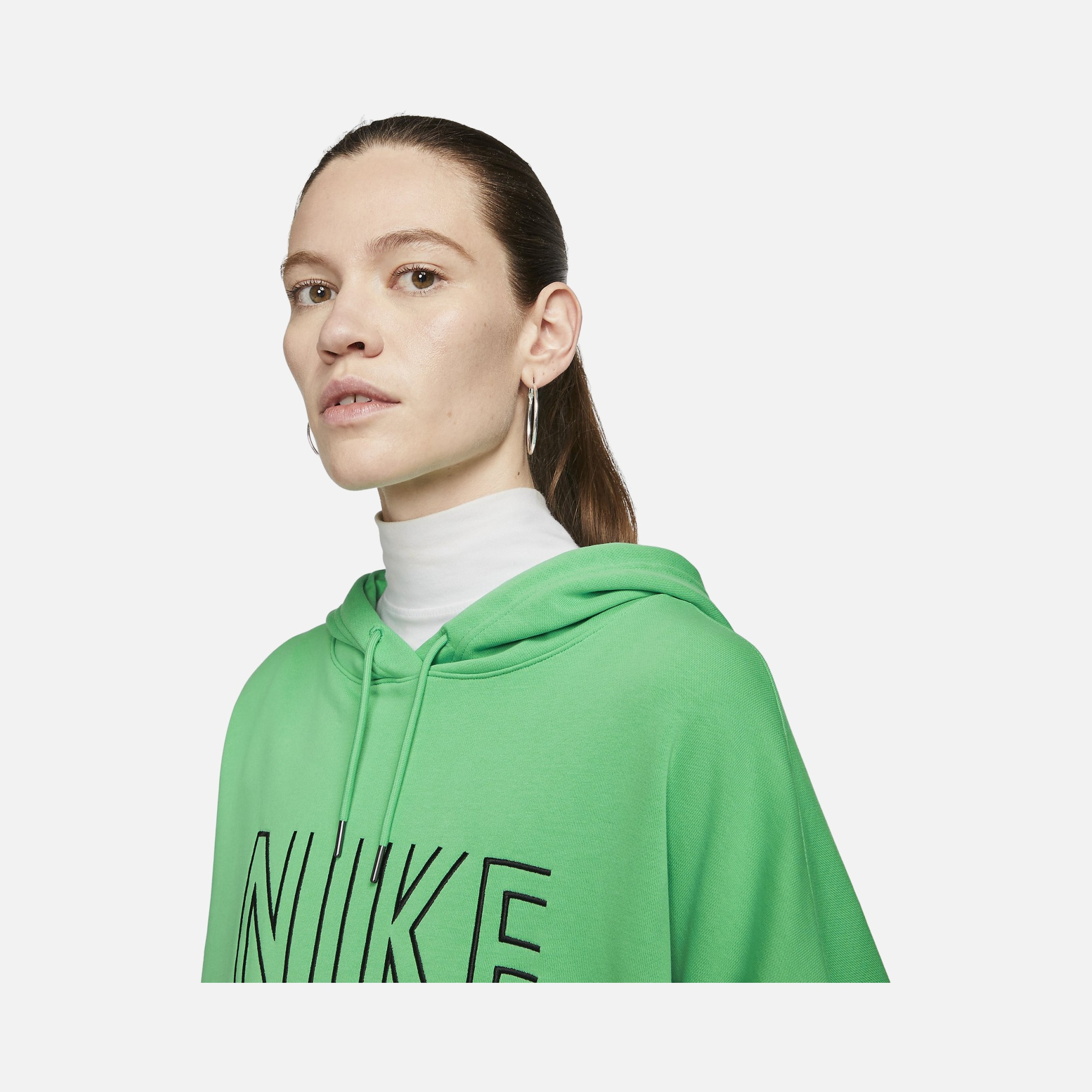 Nike Sportswear French Terry Oversized Fleece Pullover Hoodie Kadın Sweatshirt