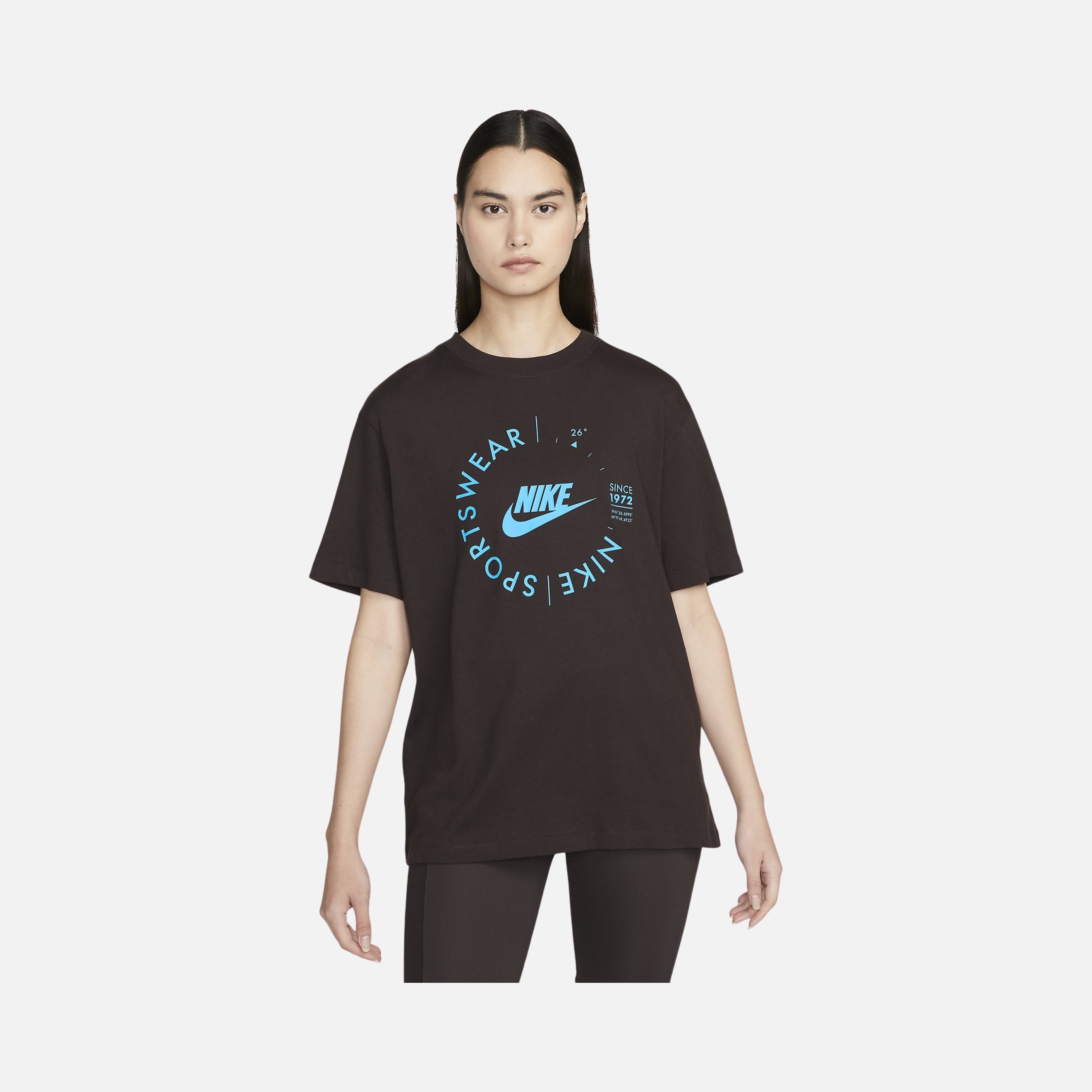 Nike Sportswear Gel-Sport Utility Printed Boyfriend Short-Sleeve Kadın Tişört