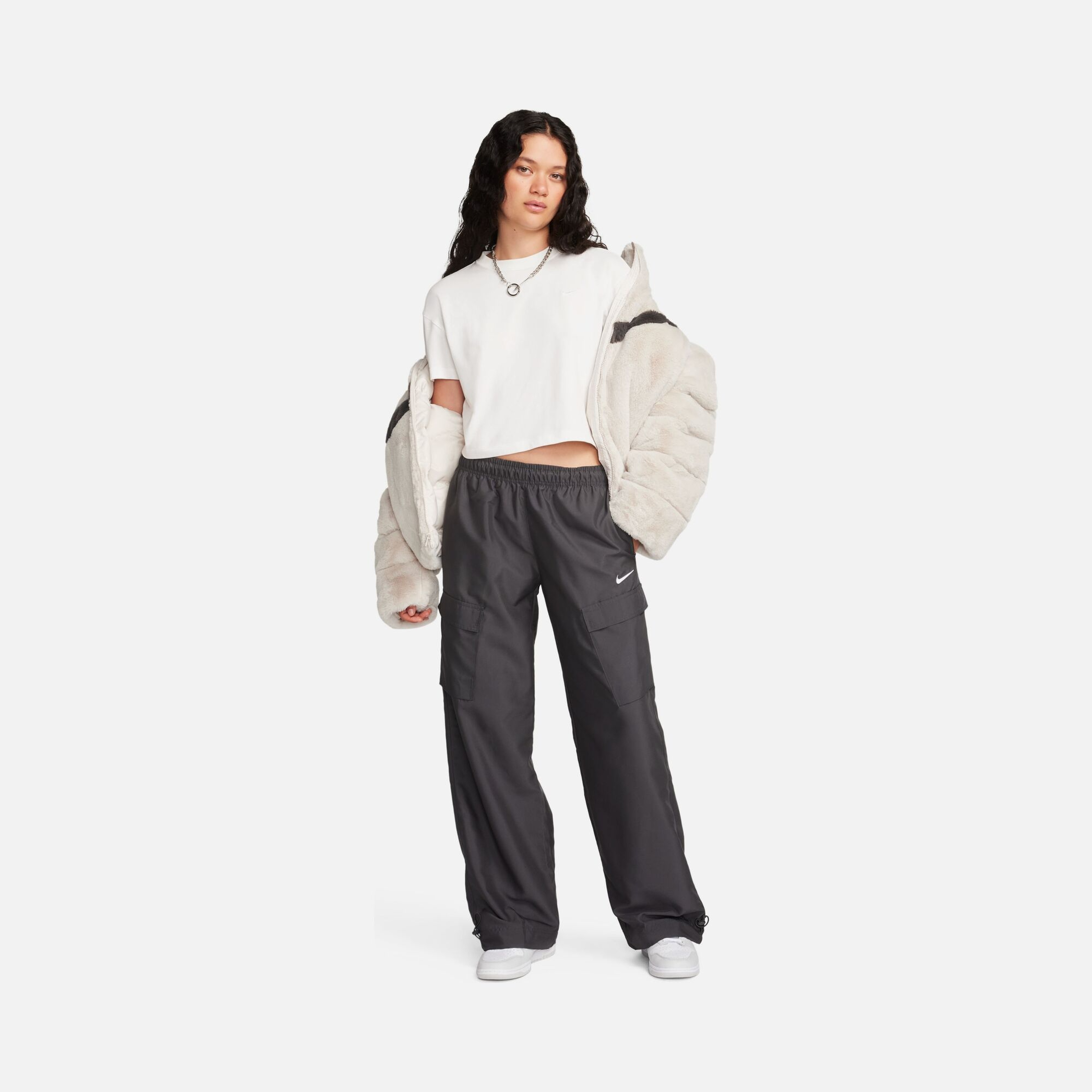 Nike Sportswear Trend - Woven Cargo Wide Cut Kadın Eşofman Altı