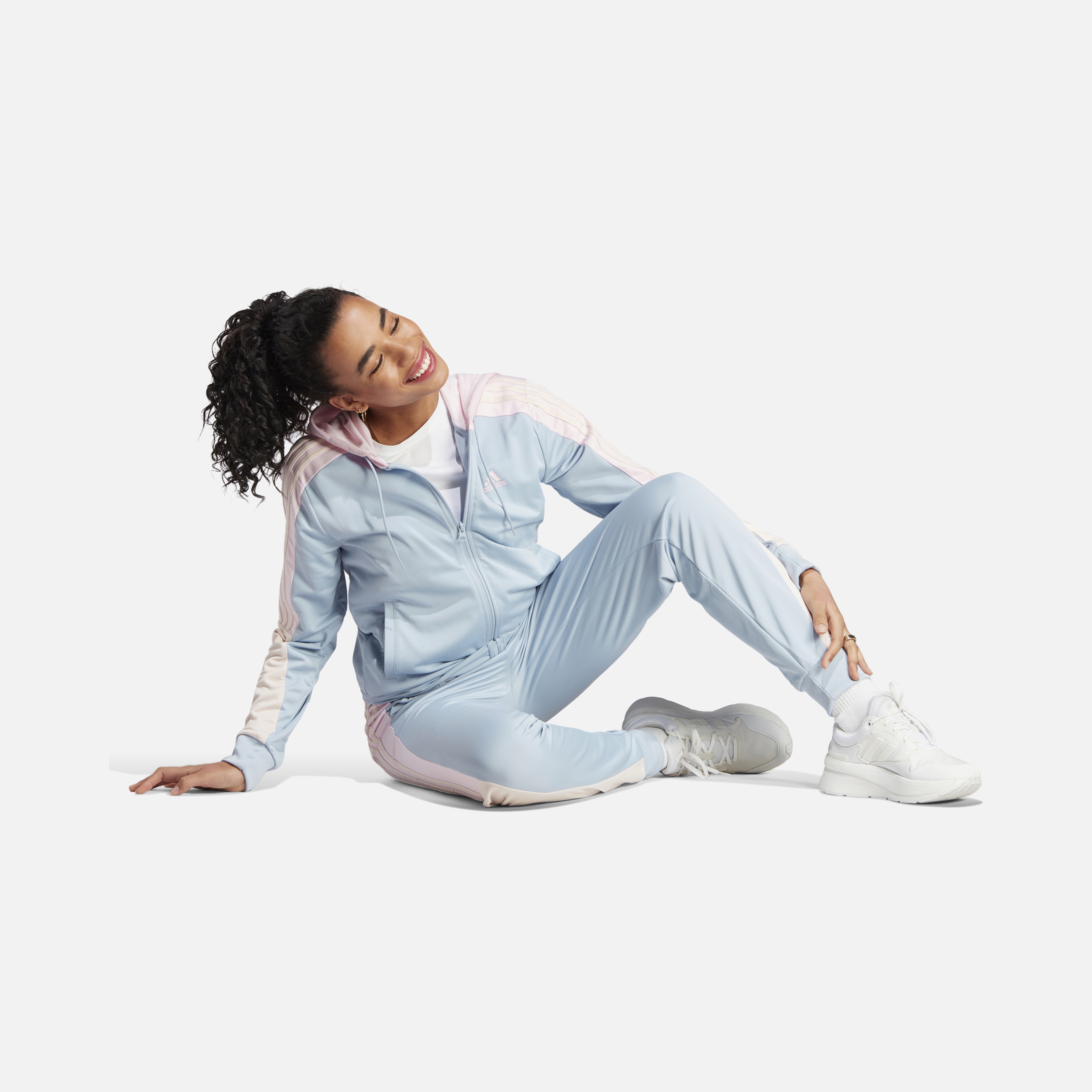 adidas Sportswear Boldblock Full-Zip 3-Stripes Kadın Eşofman Takımı