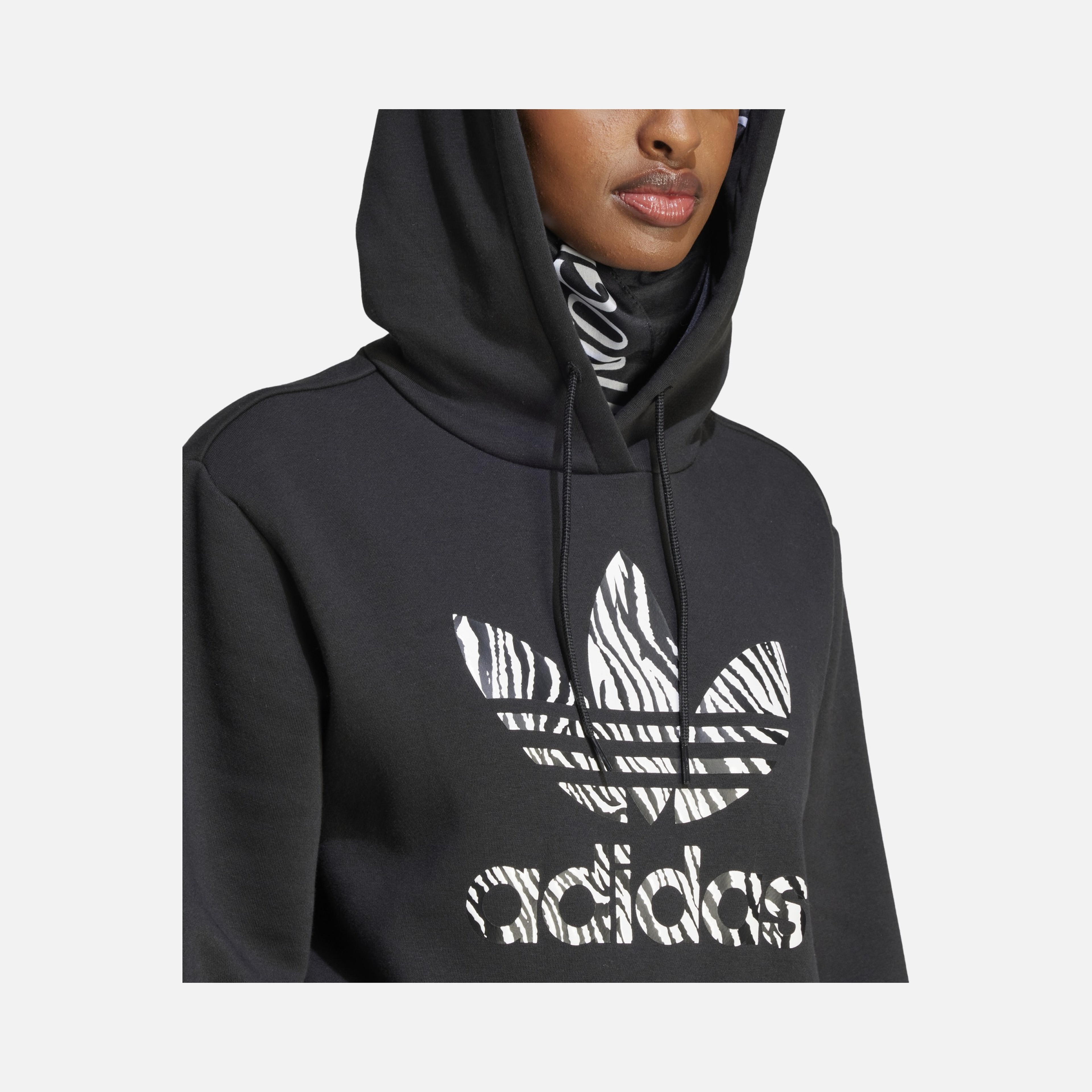 adidas Sportswear Zebra Animal Graphic Hoodie Kadın SweatShirt