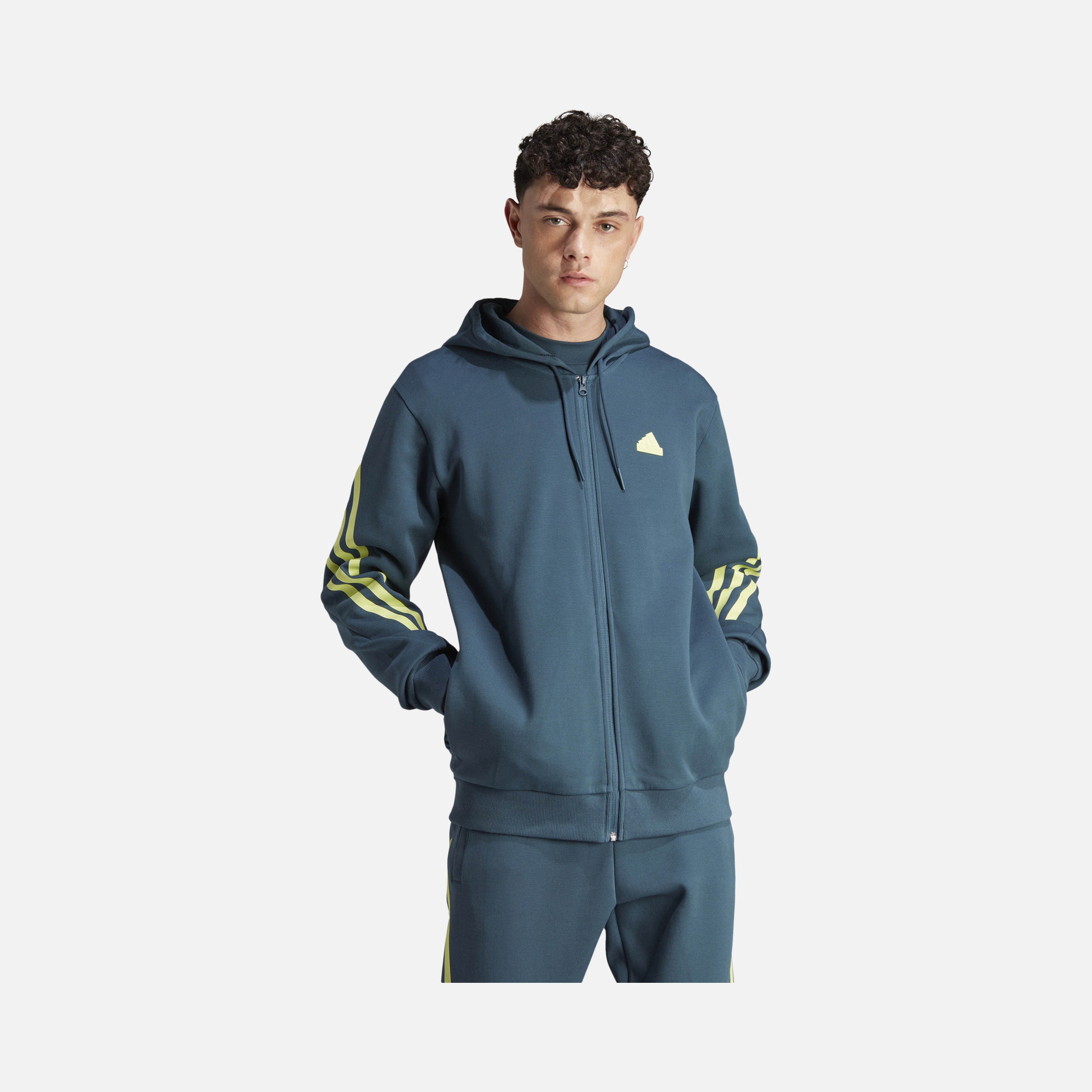 adidas Sportswear Future Icons FW23 3-Stripes Full-Zip Hoodie Erkek Sweatshirt