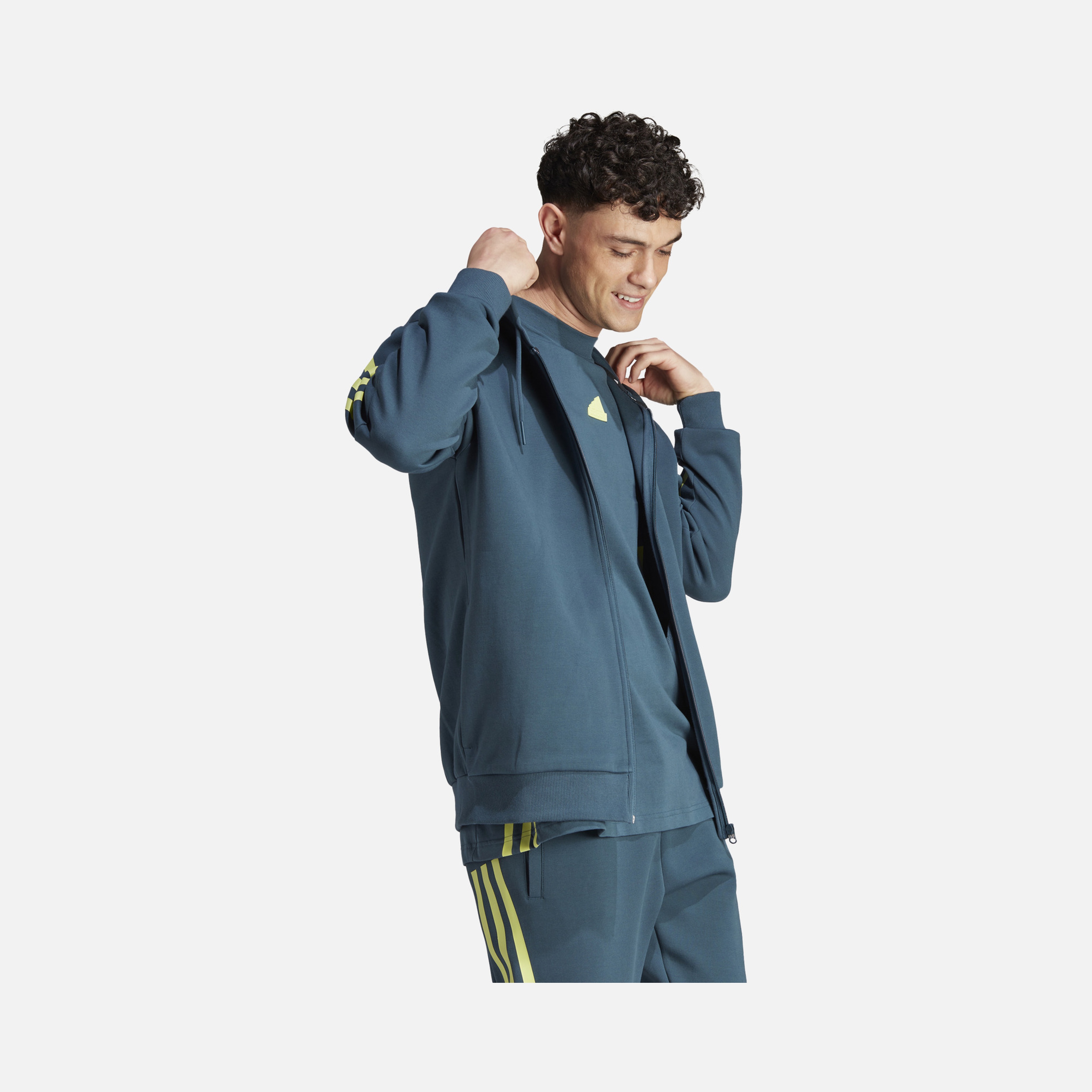 adidas Sportswear Future Icons FW23 3-Stripes Full-Zip Hoodie Erkek Sweatshirt