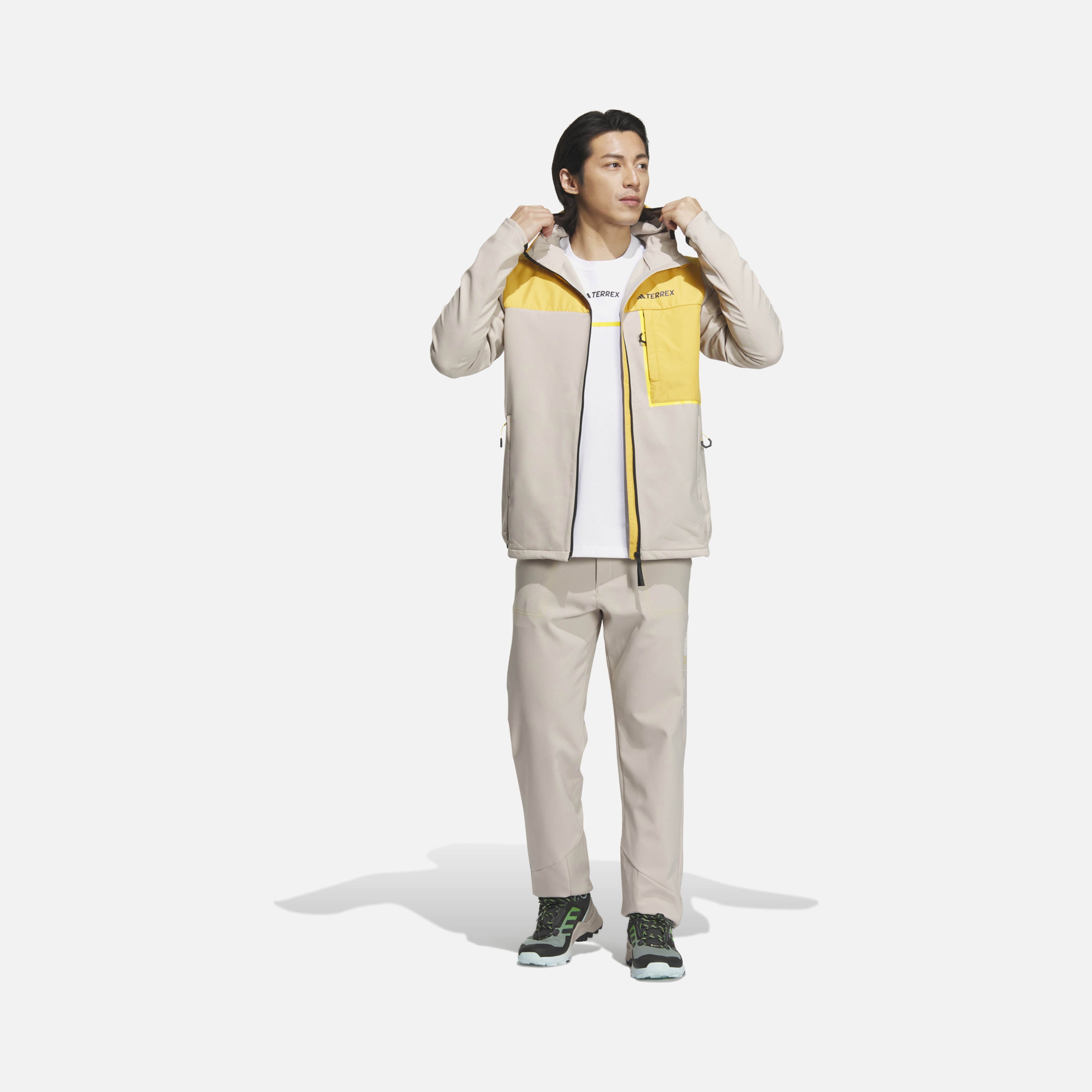 adidas Terrex National Geographic Soft Shell Full-Zip Hoodie Erkek