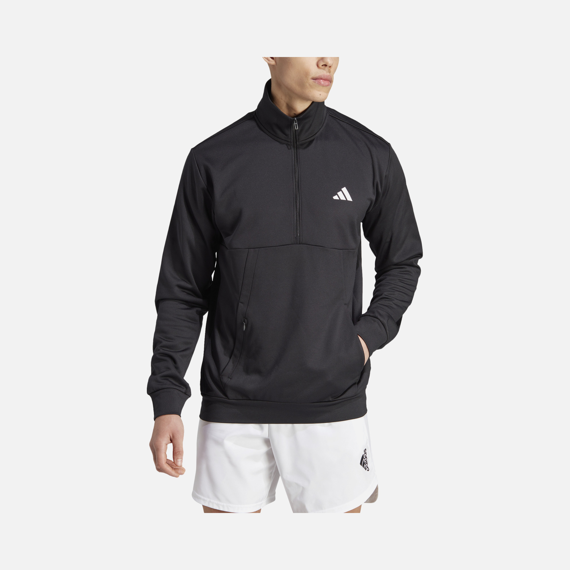 adidas Aeroready  1/4 Zip Hoodie Erkek Sweatshirt