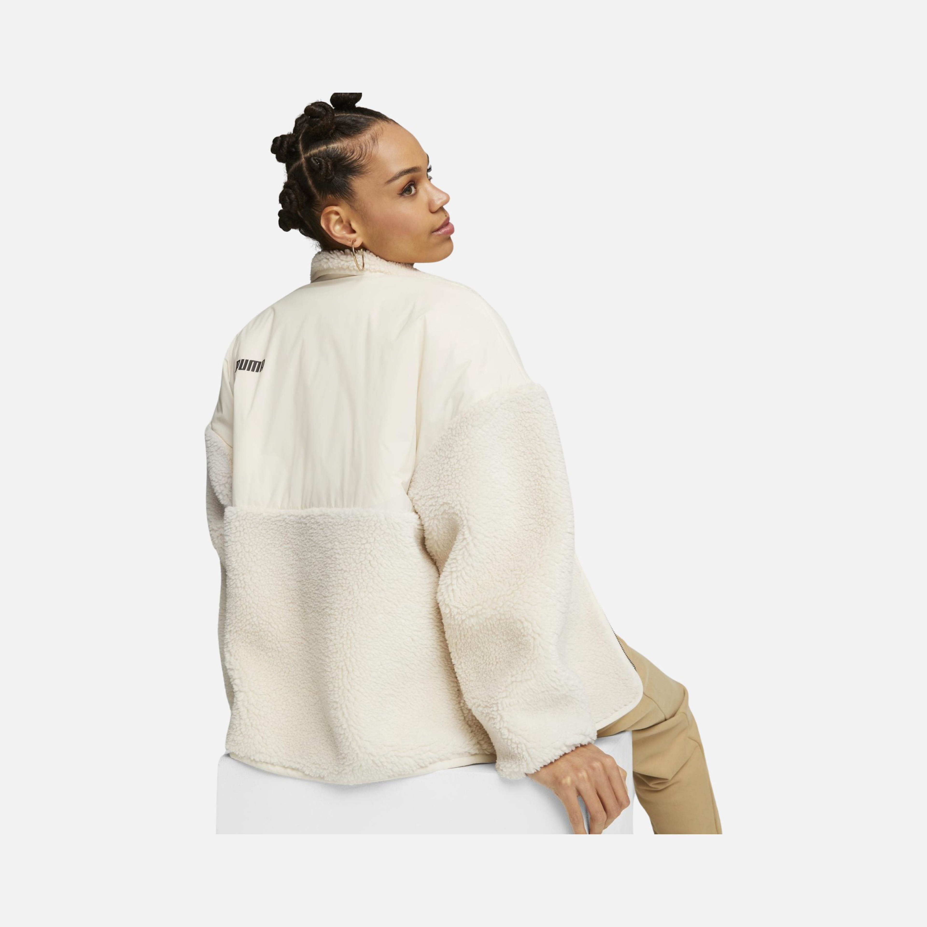 Puma Sportswear Sherpa Hybrid Full-Zip Kadın Ceket