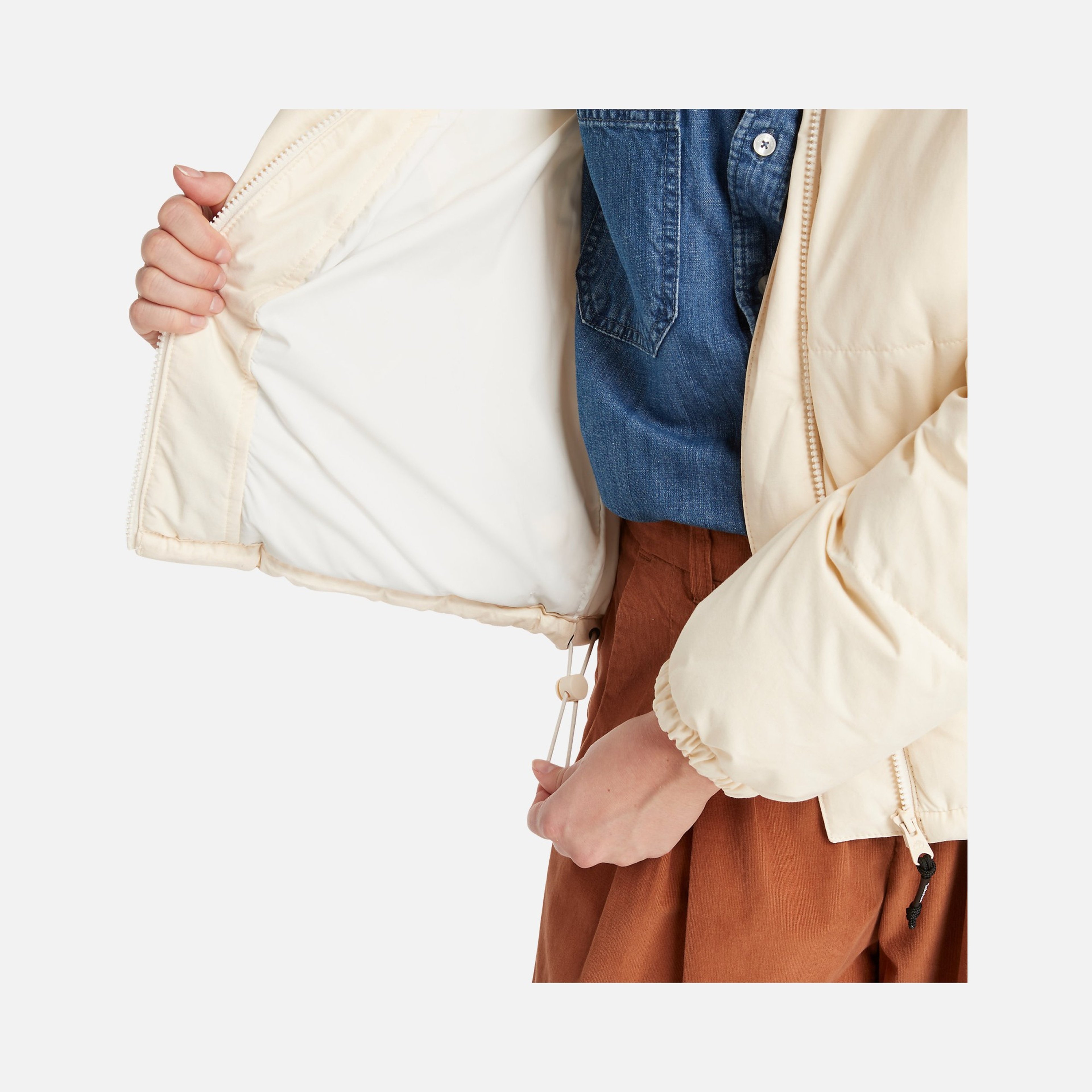 Timberland Sportswear Synthetic Insulated Puffer Full-Zip Hoodie Kadın Ceket