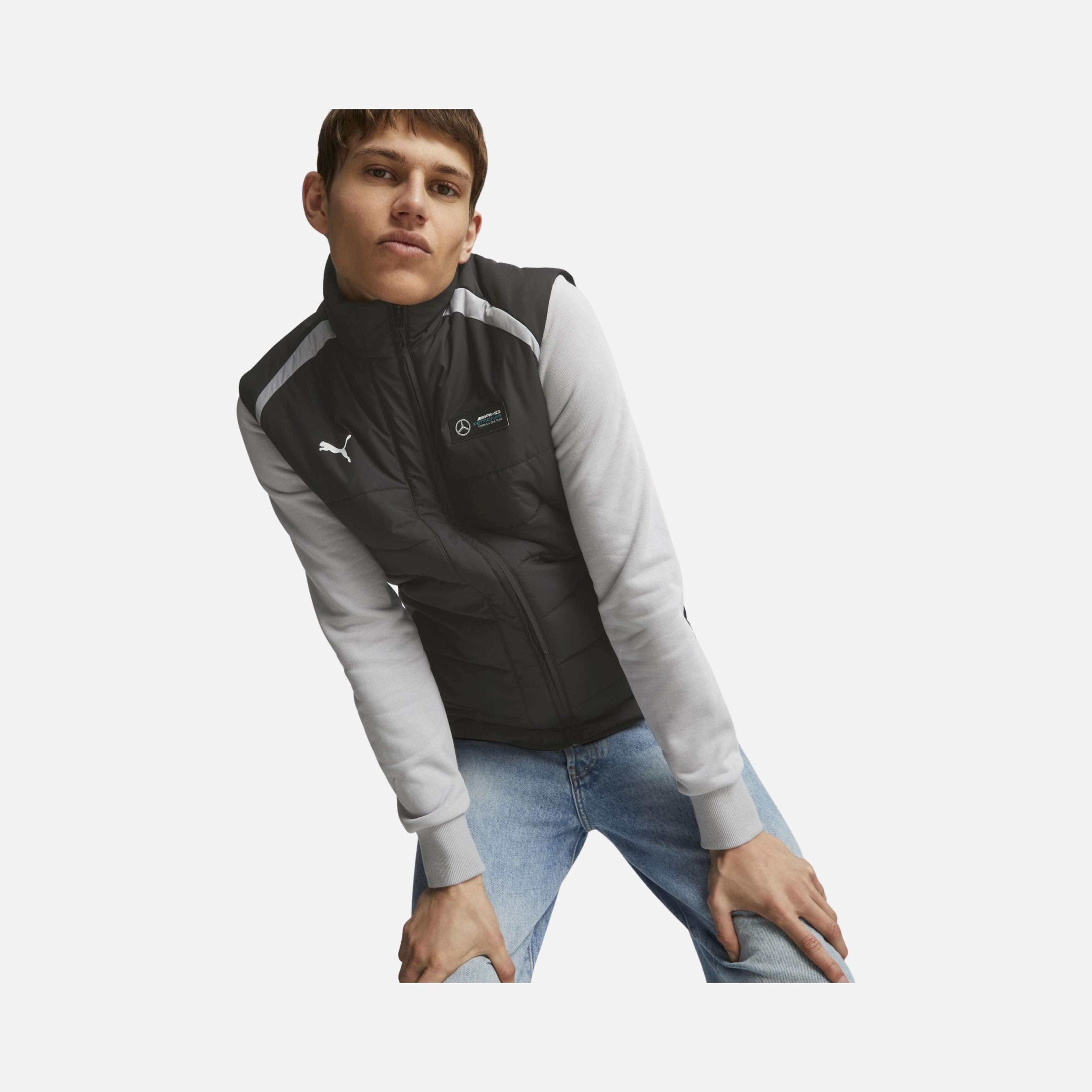 Puma Sportswear Mercedes-AMG Petronas Motorsport Full-Zip Erkek Yelek
