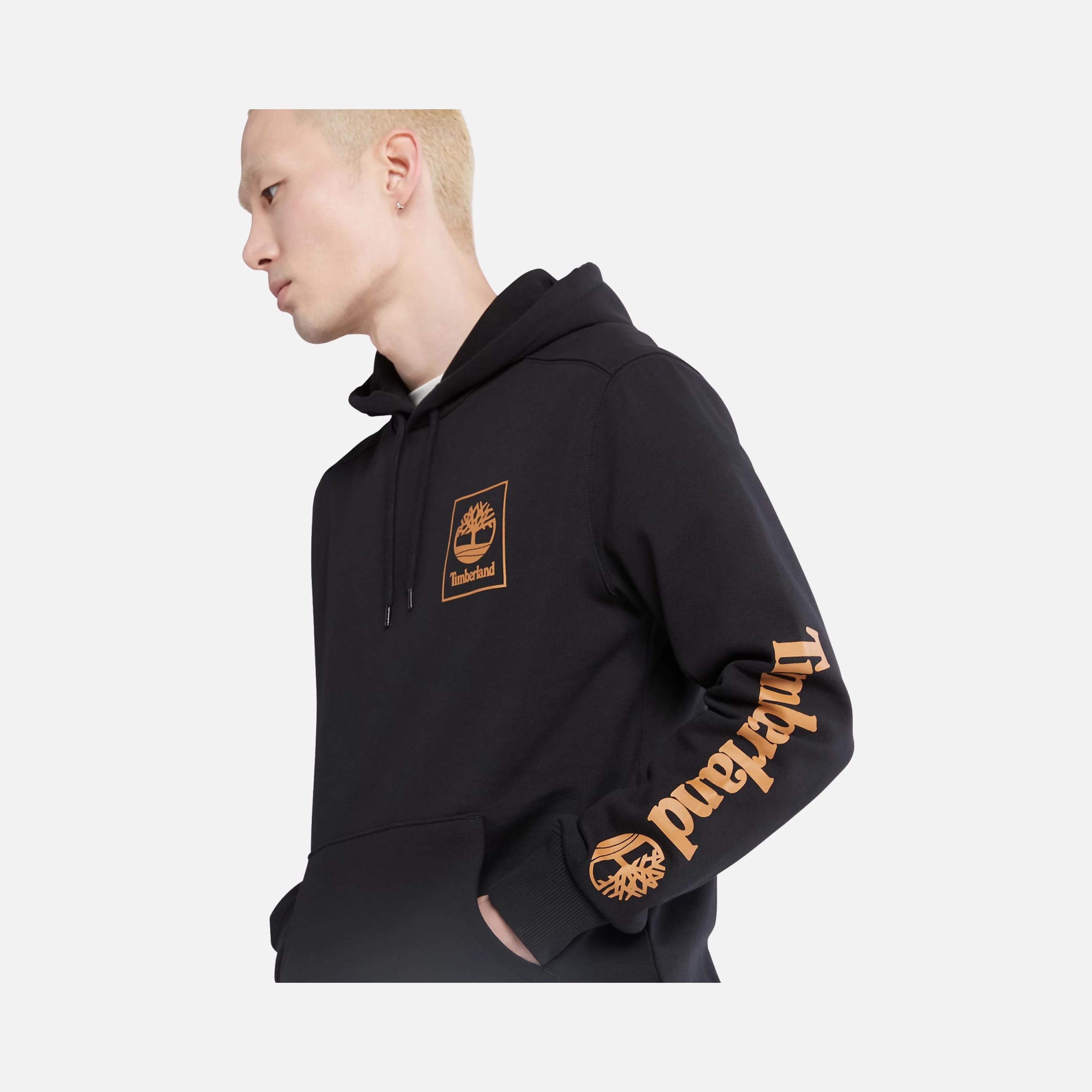 Timberland Sportswear Stack Logo Print Hoodie Erkek Sweatshirt