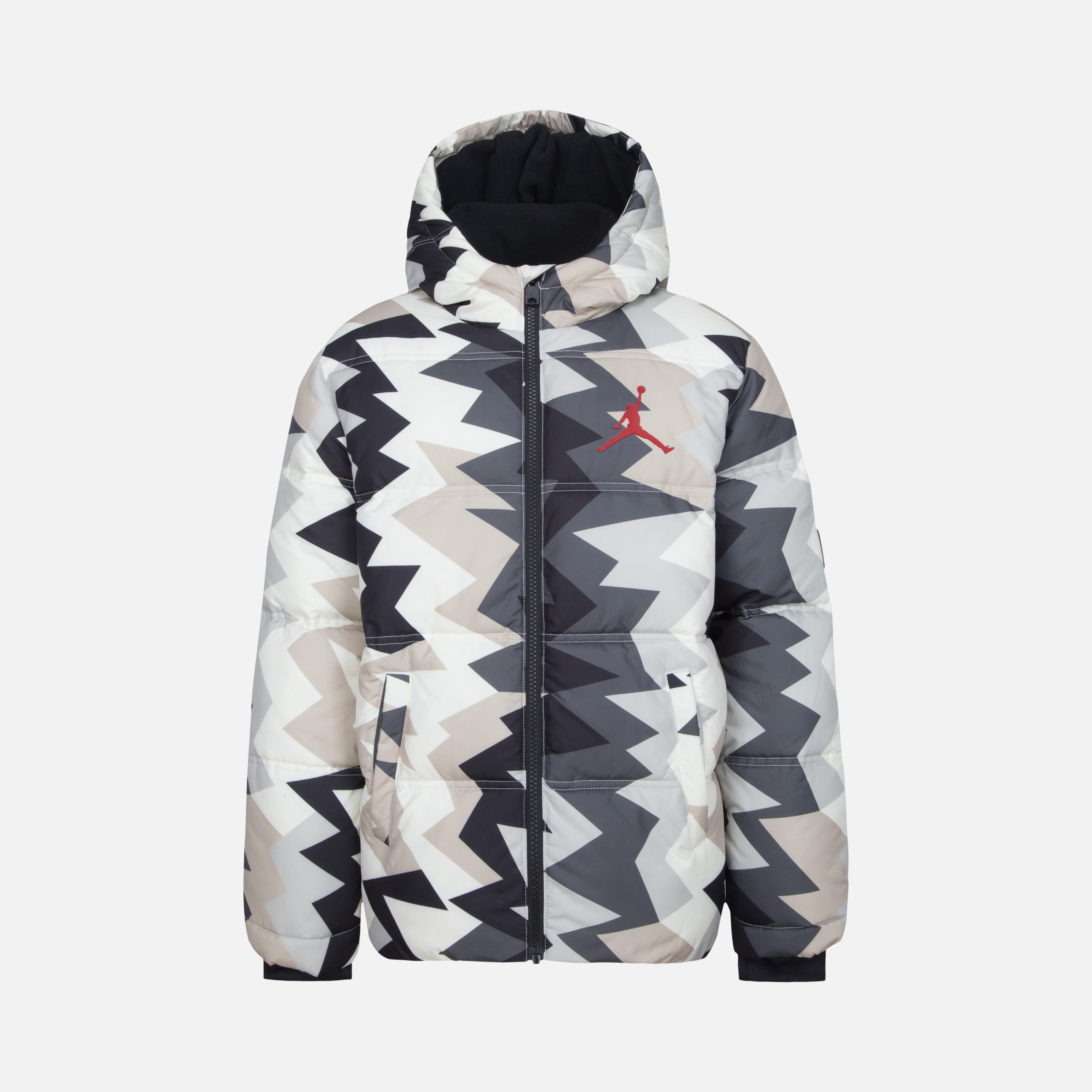 Nike Jordan Bloced All-Over Print Essential Puffer Full-Zip Hoodie Çocuk Mont