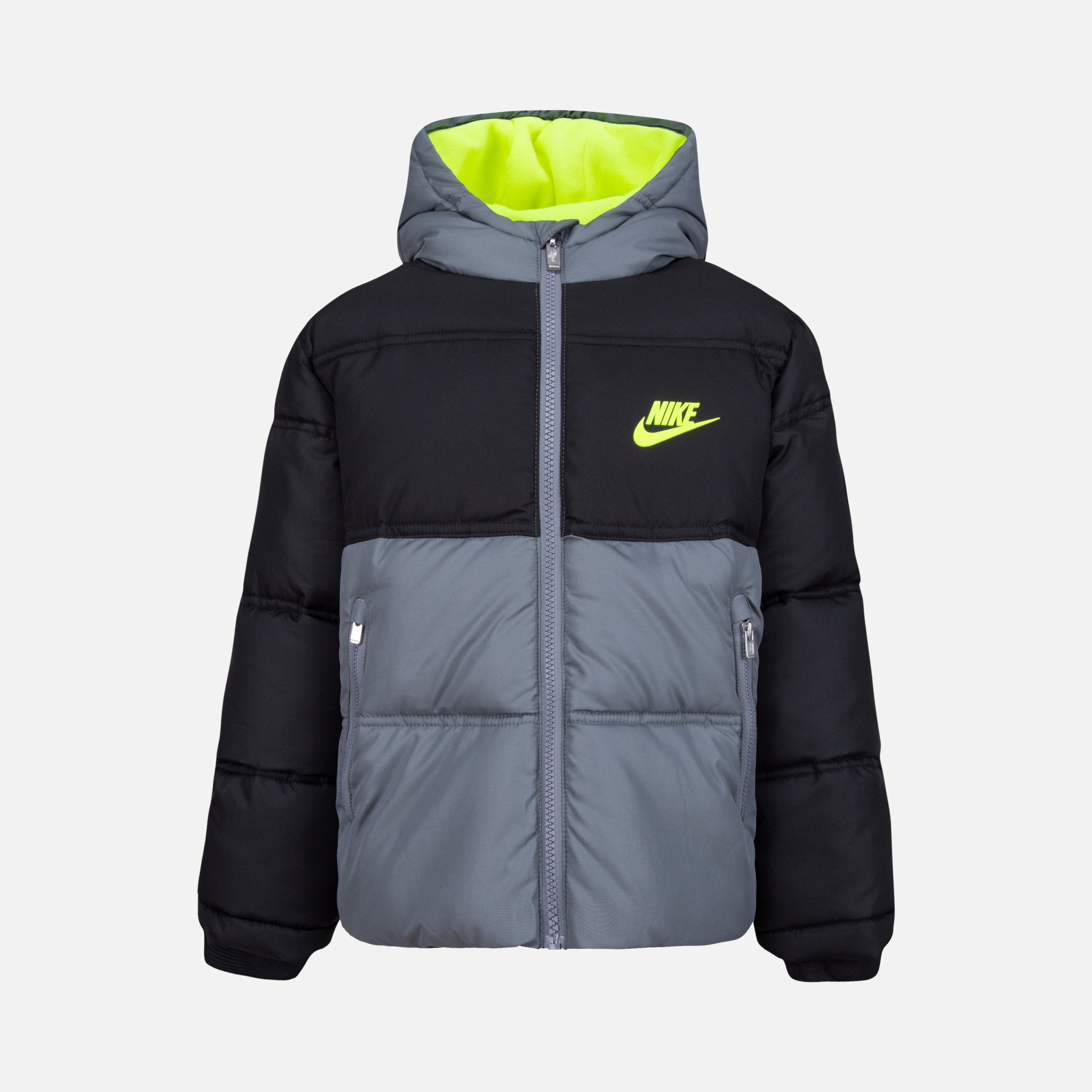 Nike Sportswear Colorblock Puffer Full-Zip Hoodie (Boys') Çocuk Mont