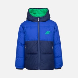 Nike Sportswear Colorblock Puffer Full-Zip Hoodie (Boys') Çocuk Mont