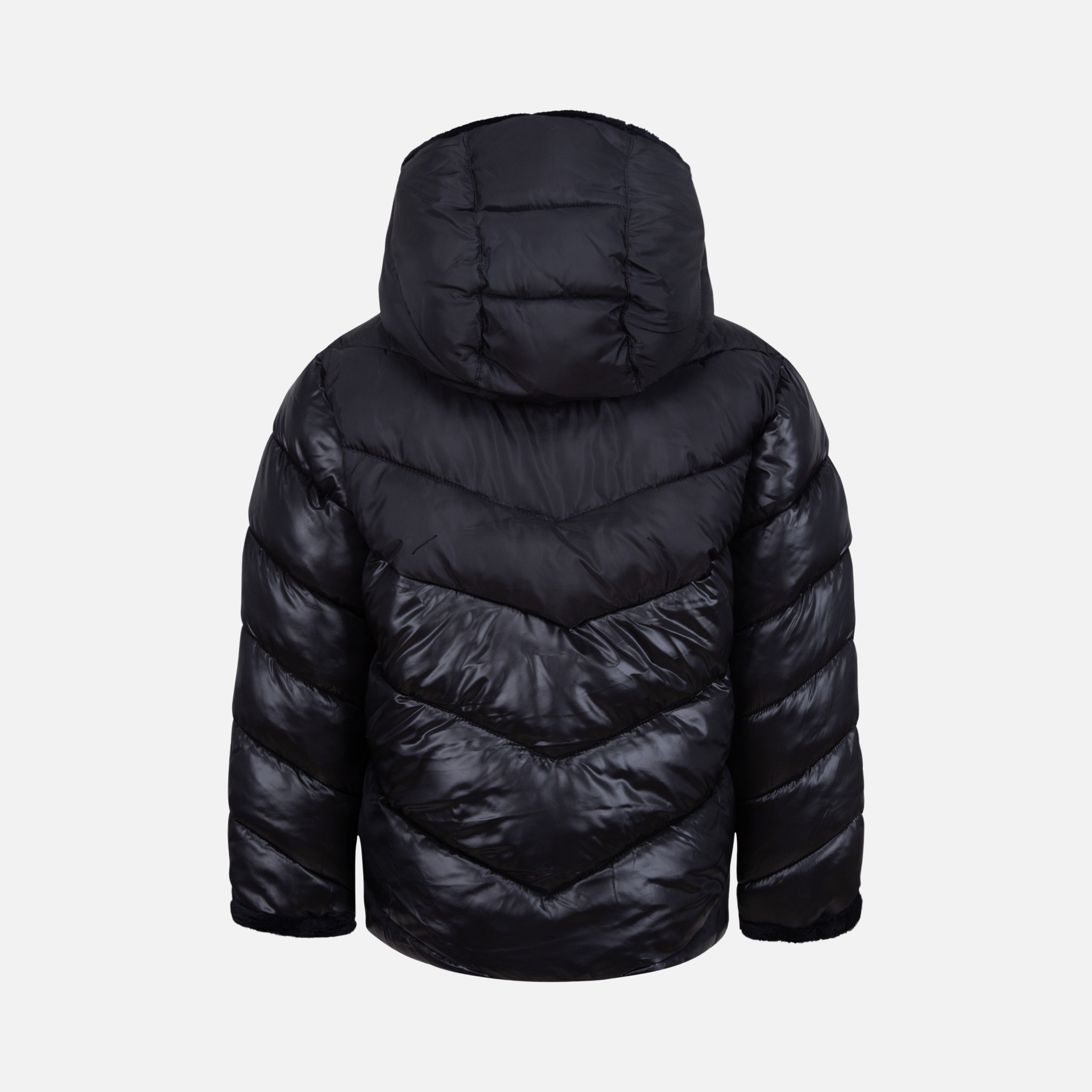 Nike Sportswear Colorblock Chevron Puffer Full-Zip Hoodie (Girls') Çocuk Mont