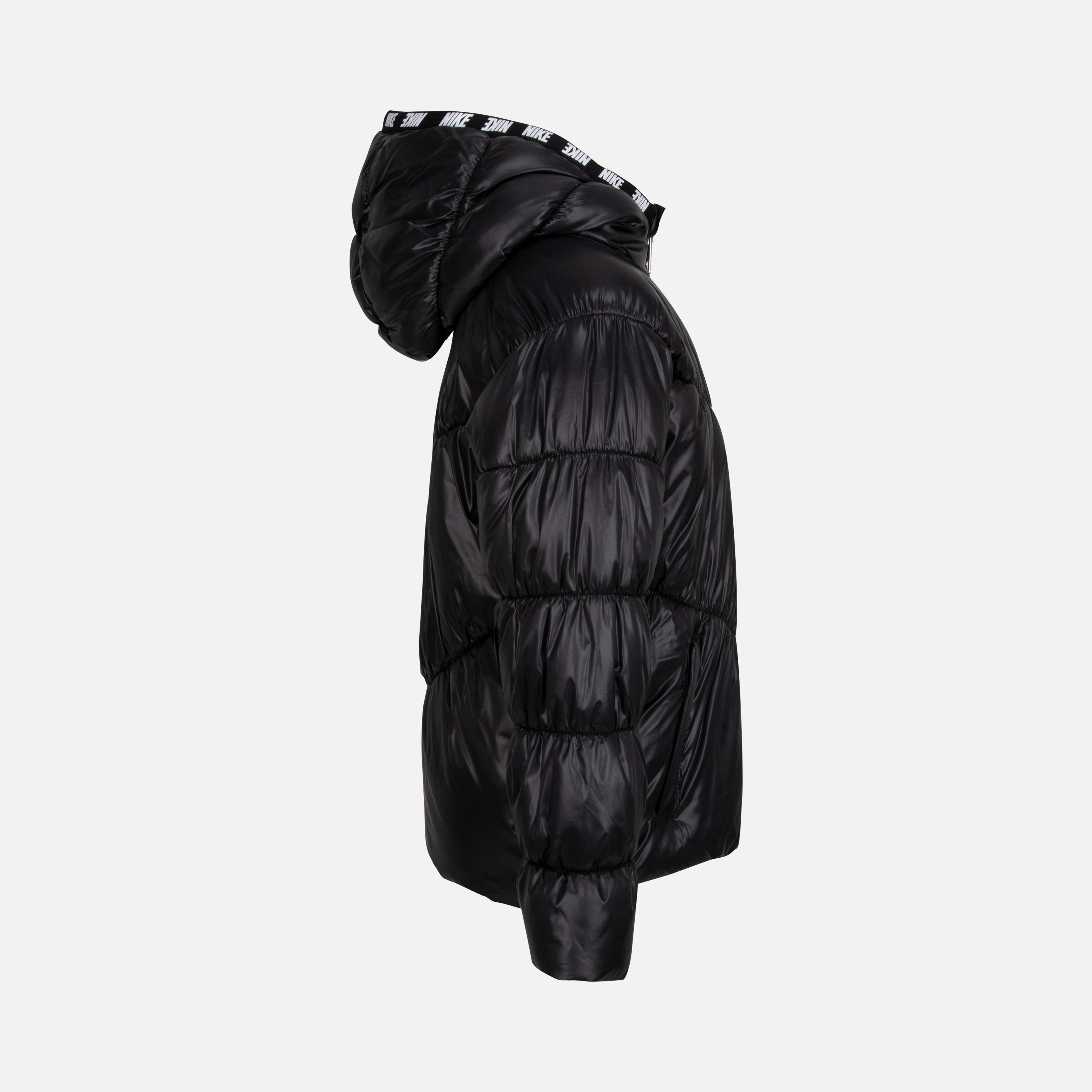 Nike Sportswear Chevron Cinched Puffer Full-Zip Hoodie (Girls') Çocuk Mont