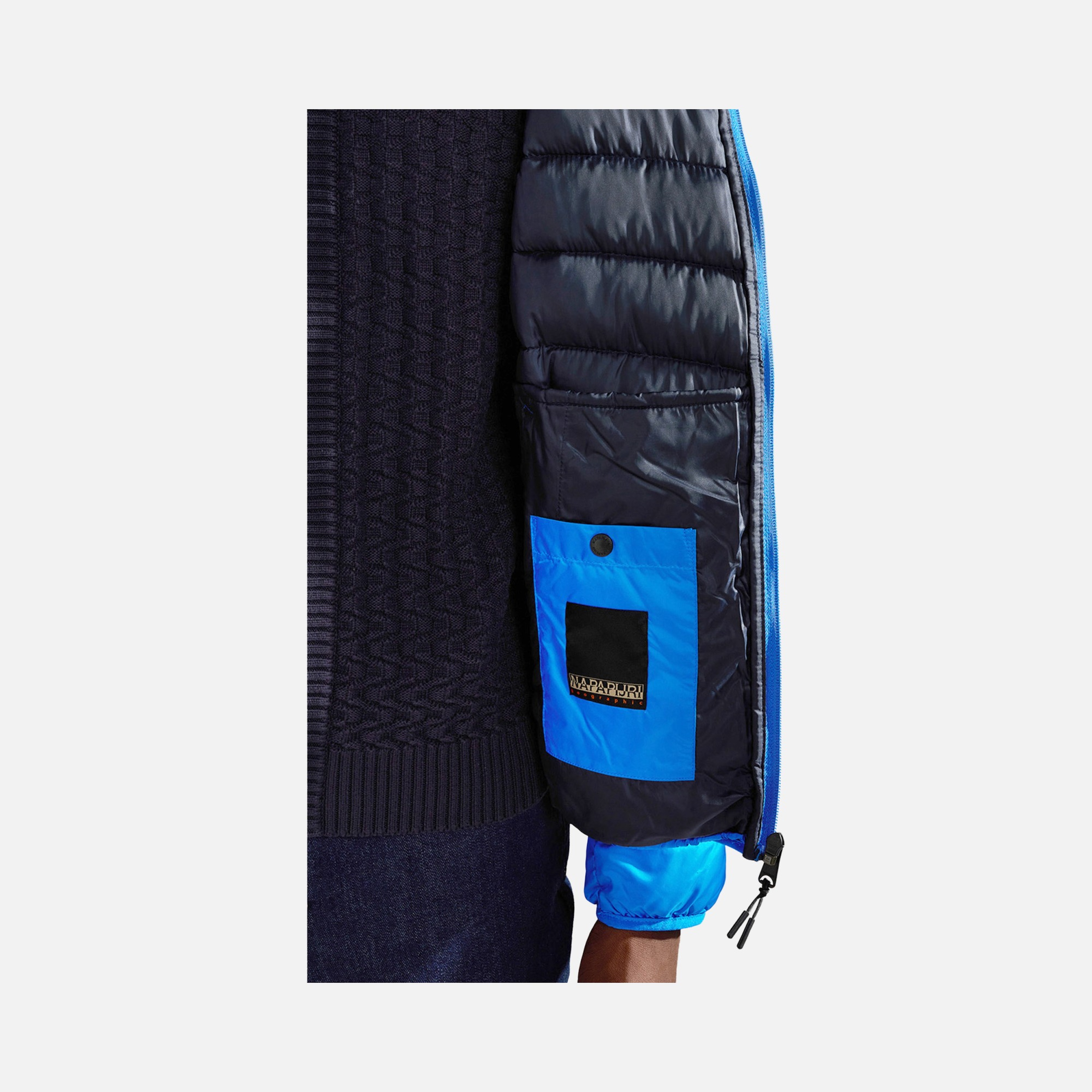 Napapijri Sportswear Aerons Colorblock Full-Zip Hoodie Erkek Ceket