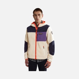 Napapijri Sportswear Yupik Fleece & Woven Block Full-Zip Hoodie Erkek Ceket