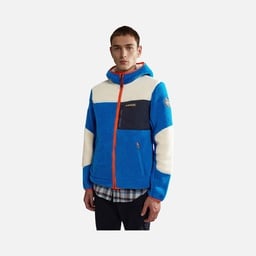 Napapijri Sportswear Yupik Fleece & Woven Block Full-Zip Hoodie Erkek Ceket
