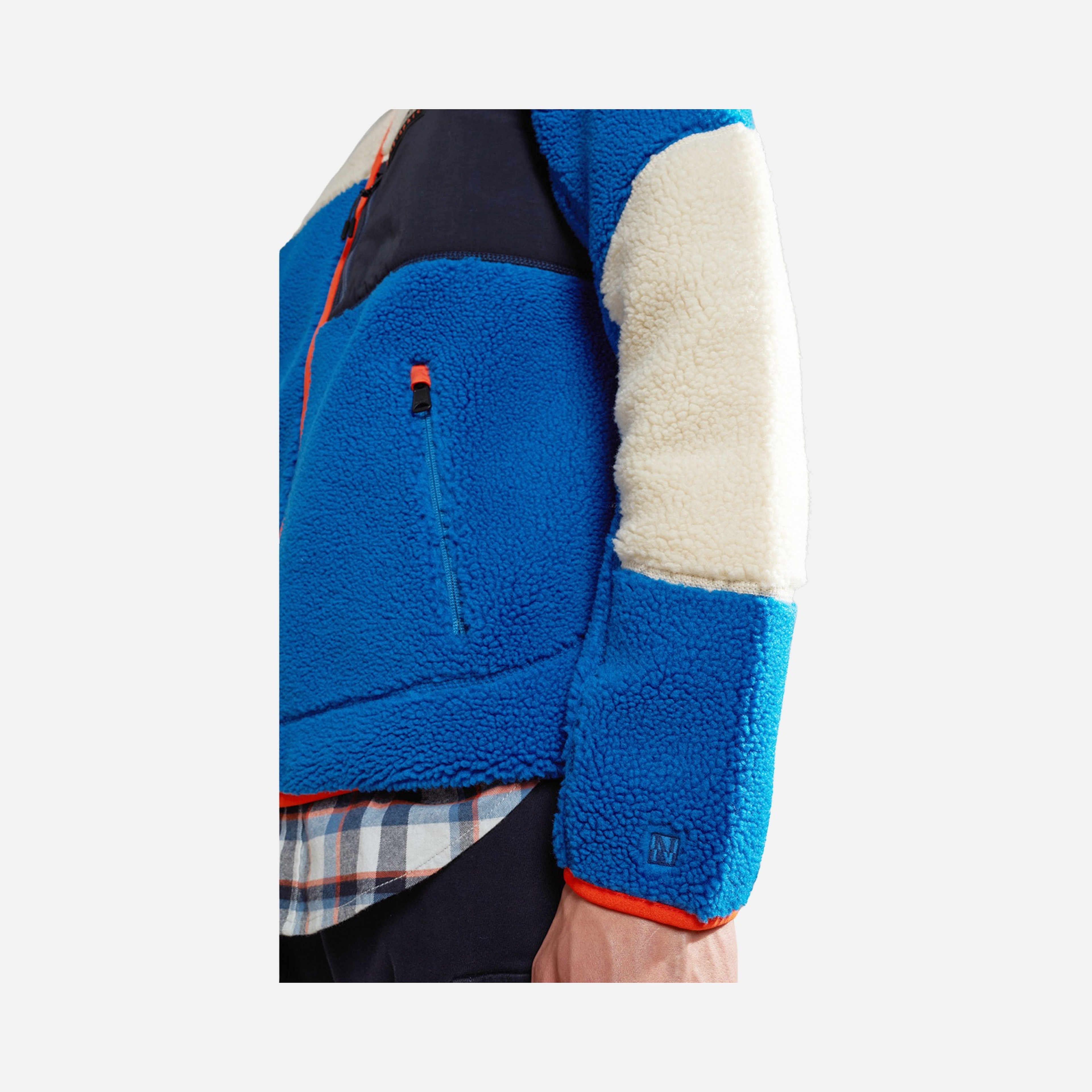 Napapijri Sportswear Yupik Fleece & Woven Block Full-Zip Hoodie Erkek Ceket