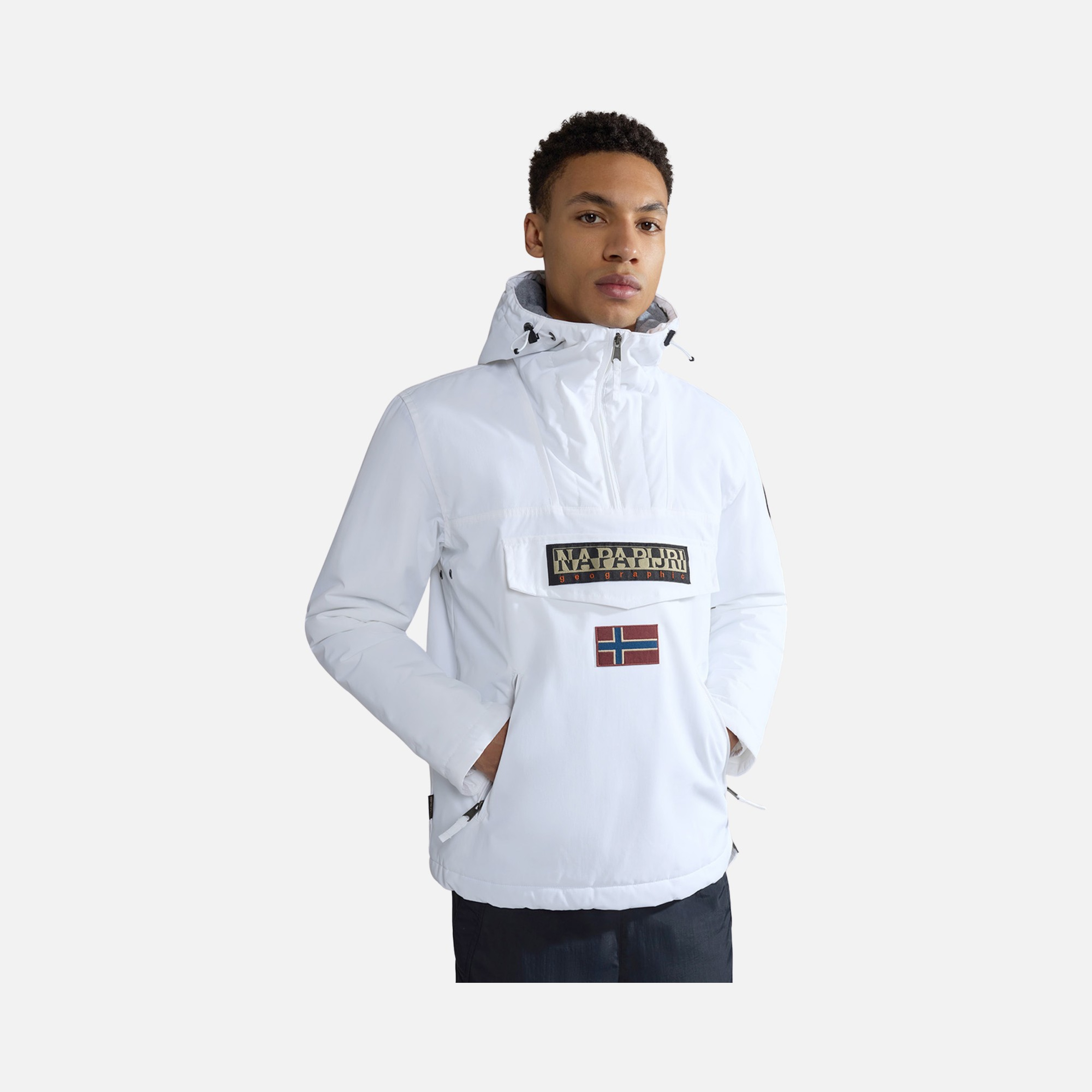 Napapijri Sportswear Rainforest Pocket Winter Half-Zip Hoodie Erkek Ceket